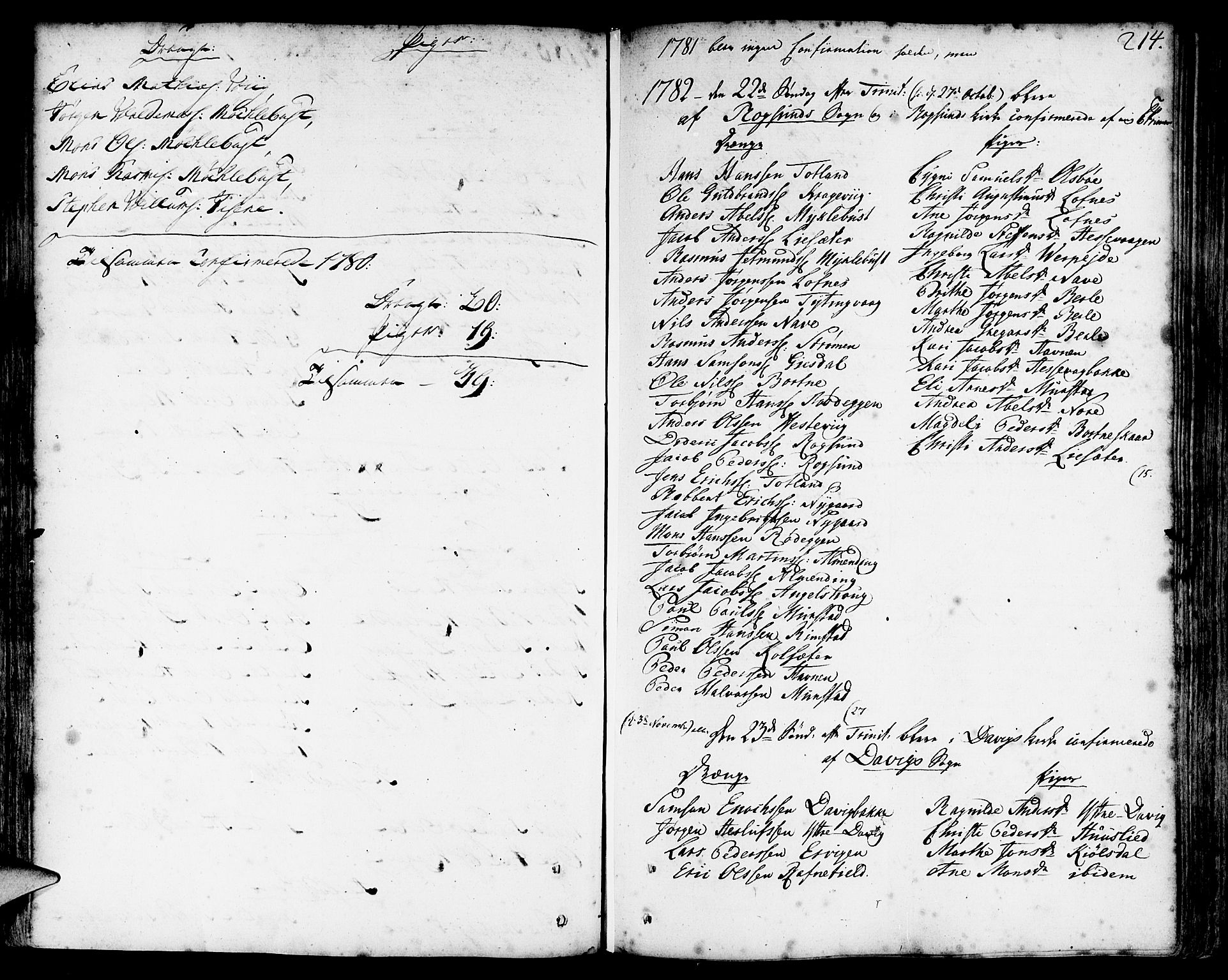 Davik sokneprestembete, SAB/A-79701/H/Haa/Haaa/L0002: Parish register (official) no. A 2, 1742-1816, p. 214