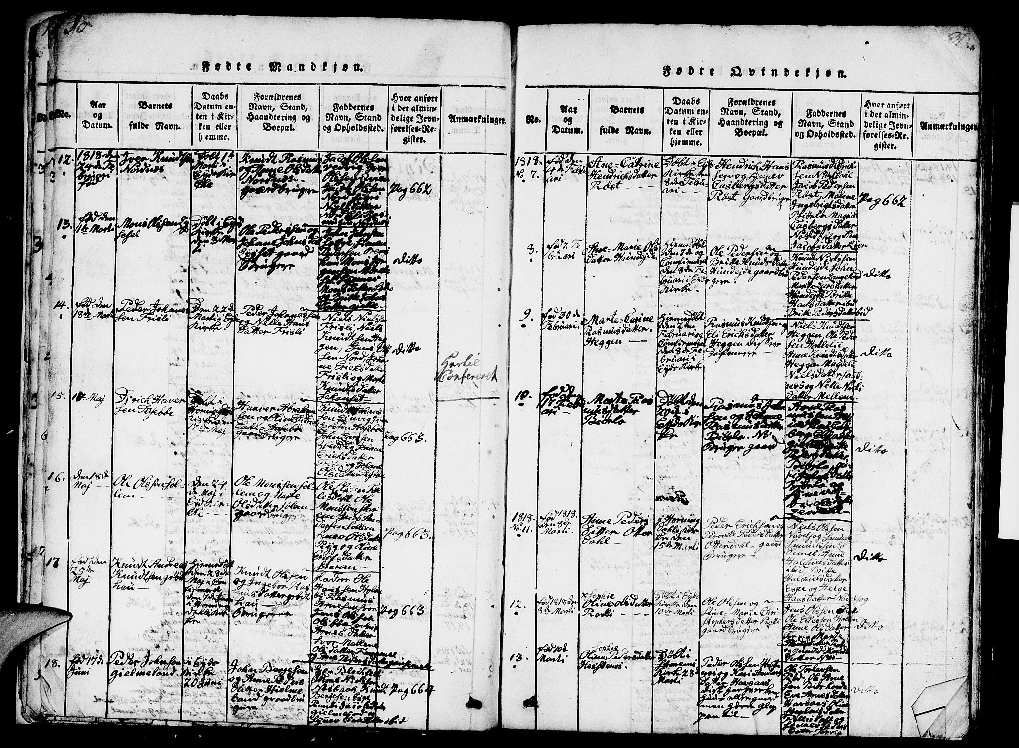 Eid sokneprestembete, AV/SAB-A-82301/H/Hab/Haba/L0001: Parish register (copy) no. A 1, 1816-1862, p. 30-31