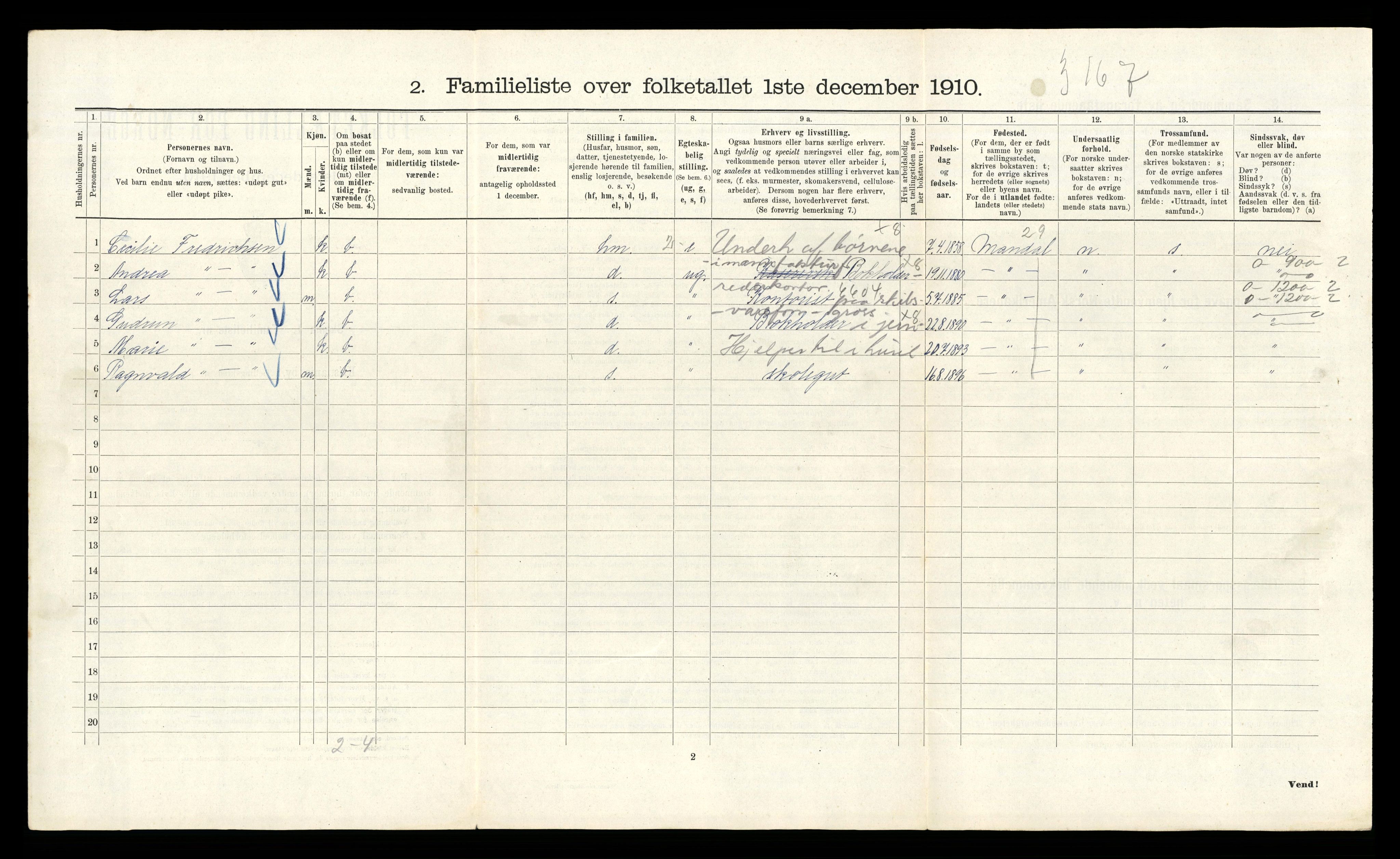 RA, 1910 census for Kristiania, 1910, p. 28744