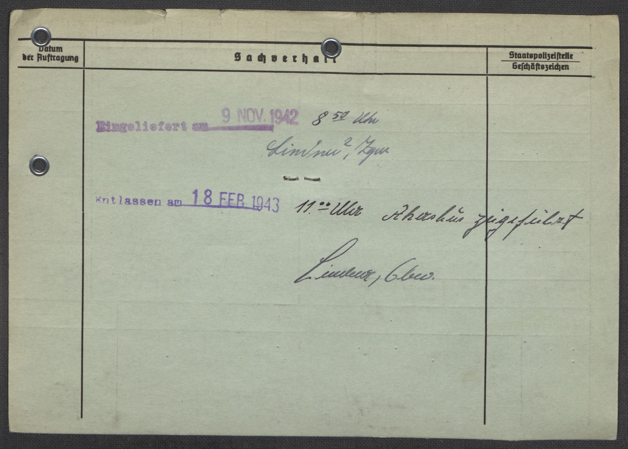 Befehlshaber der Sicherheitspolizei und des SD, AV/RA-RAFA-5969/E/Ea/Eaa/L0008: Register over norske fanger i Møllergata 19: Oelze-Ru, 1940-1945, p. 529