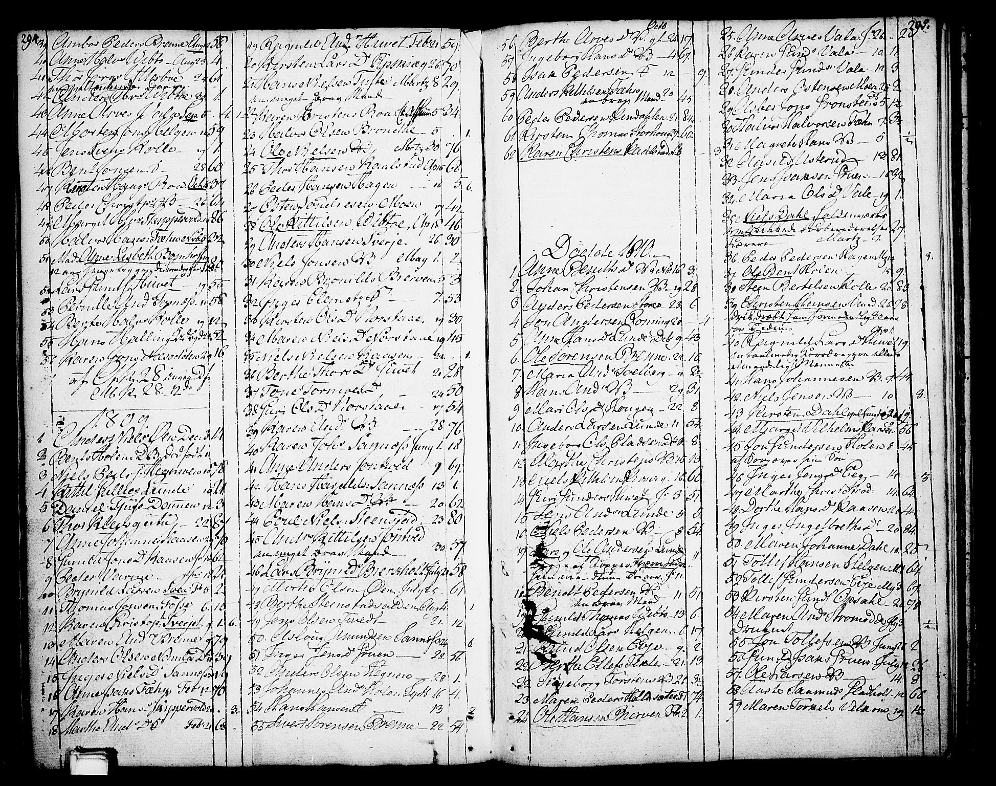 Holla kirkebøker, AV/SAKO-A-272/F/Fa/L0002: Parish register (official) no. 2, 1779-1814, p. 294-295