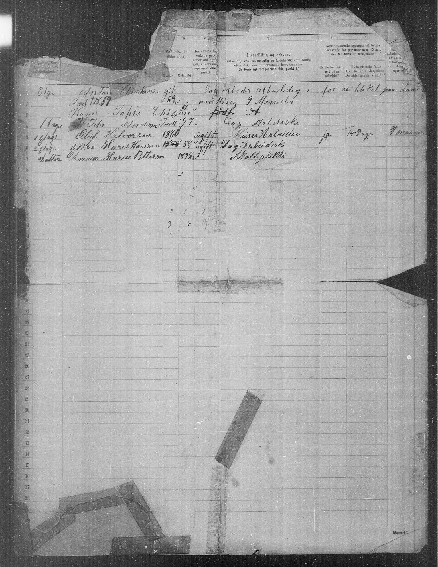 OBA, Municipal Census 1903 for Kristiania, 1903, p. 10