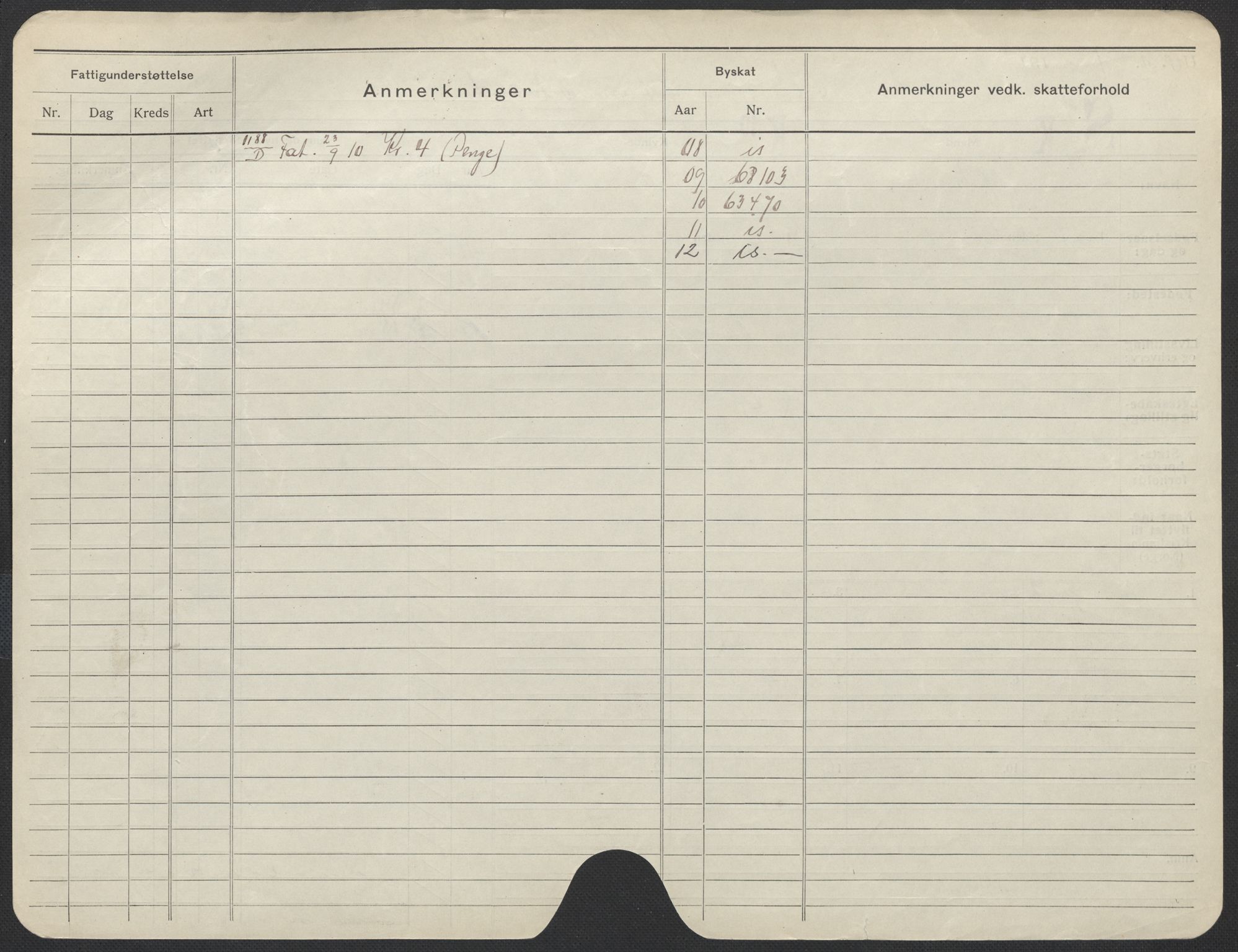 Oslo folkeregister, Registerkort, AV/SAO-A-11715/F/Fa/Fac/L0014: Kvinner, 1906-1914, p. 176b