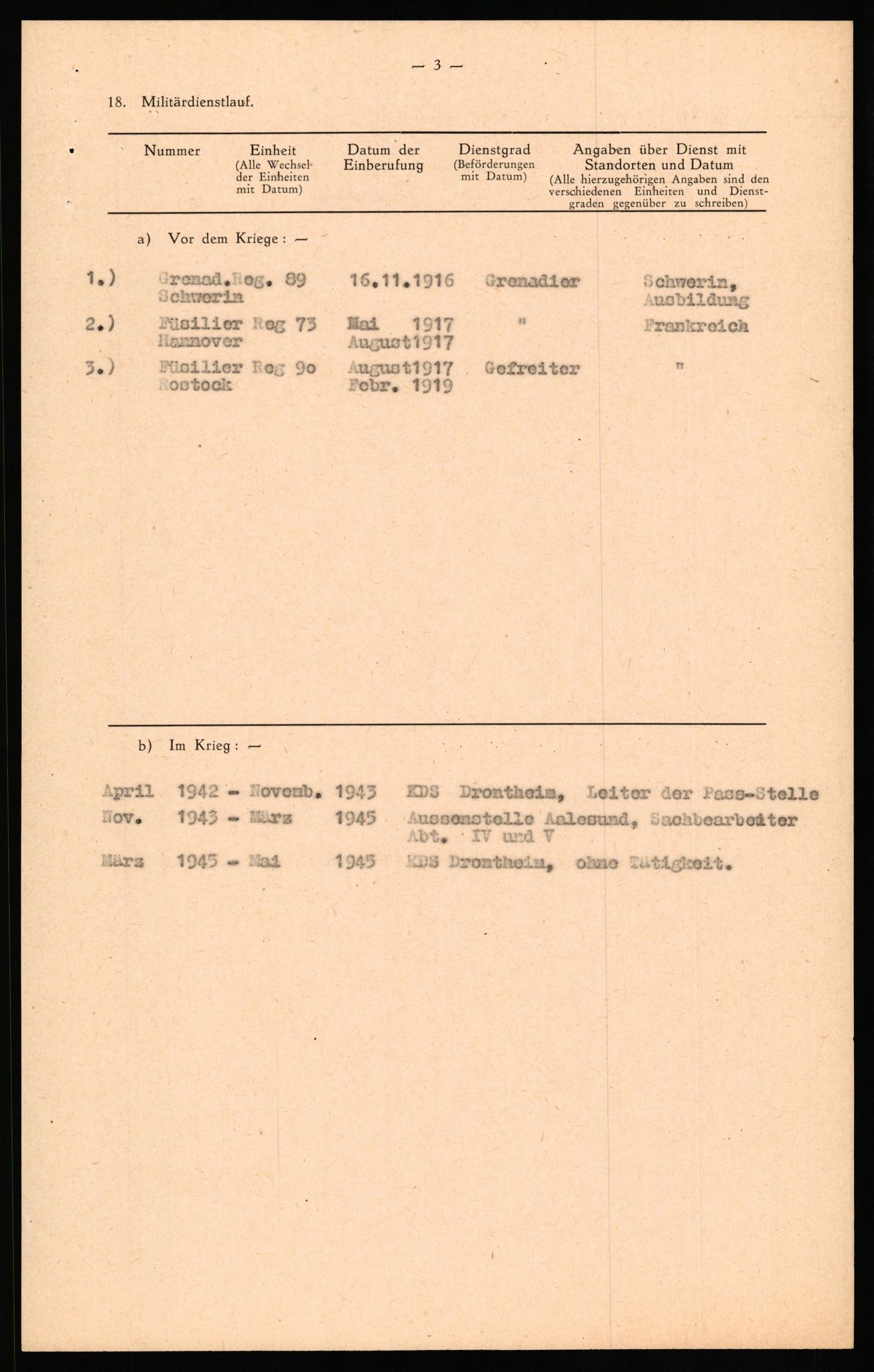 Forsvaret, Forsvarets overkommando II, AV/RA-RAFA-3915/D/Db/L0037: CI Questionaires. Tyske okkupasjonsstyrker i Norge. Tyskere., 1945-1946, p. 372