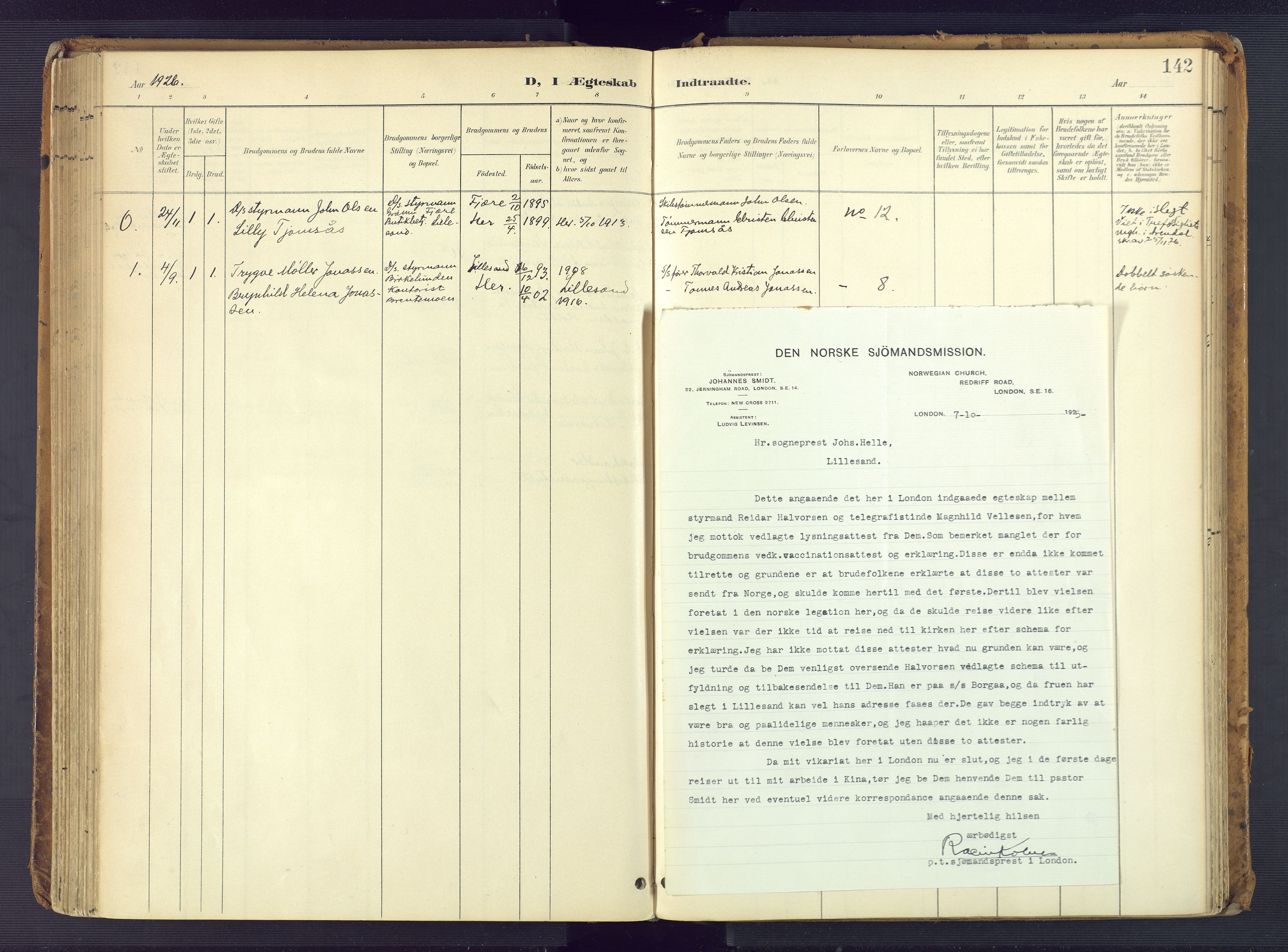 Vestre Moland sokneprestkontor, AV/SAK-1111-0046/F/Fa/Faa/L0002: Parish register (official) no. A 2, 1900-1926, p. 142