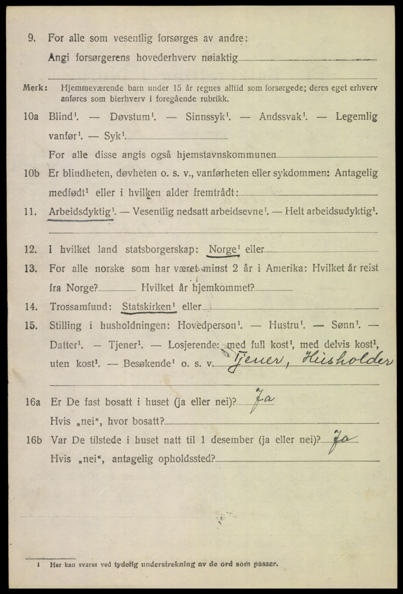 SAH, 1920 census for Eina, 1920, p. 517