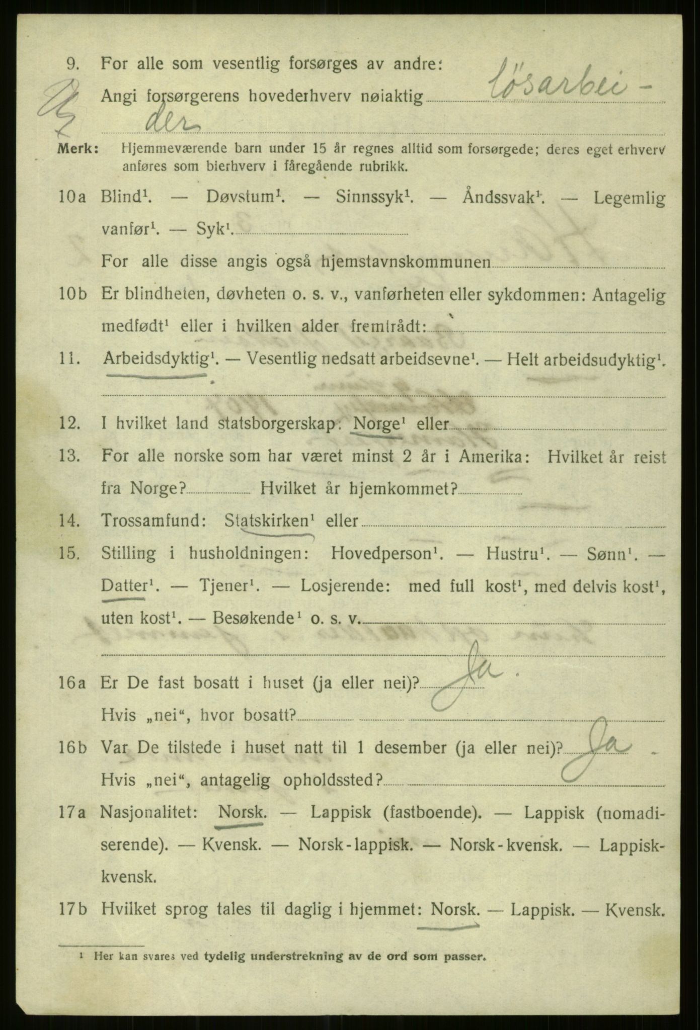 SATØ, 1920 census for Hammerfest, 1920, p. 7388