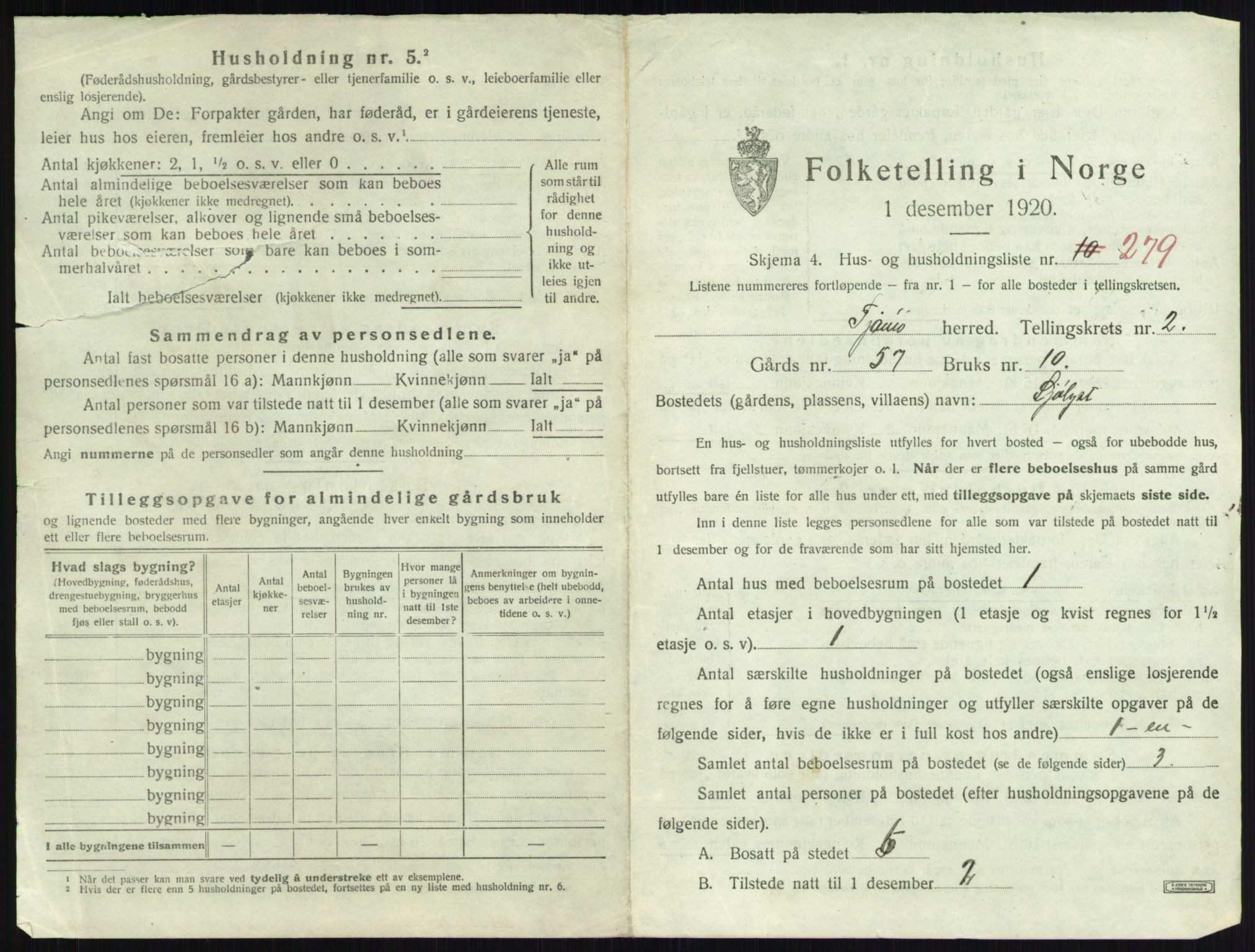 SAKO, 1920 census for Tjøme, 1920, p. 909