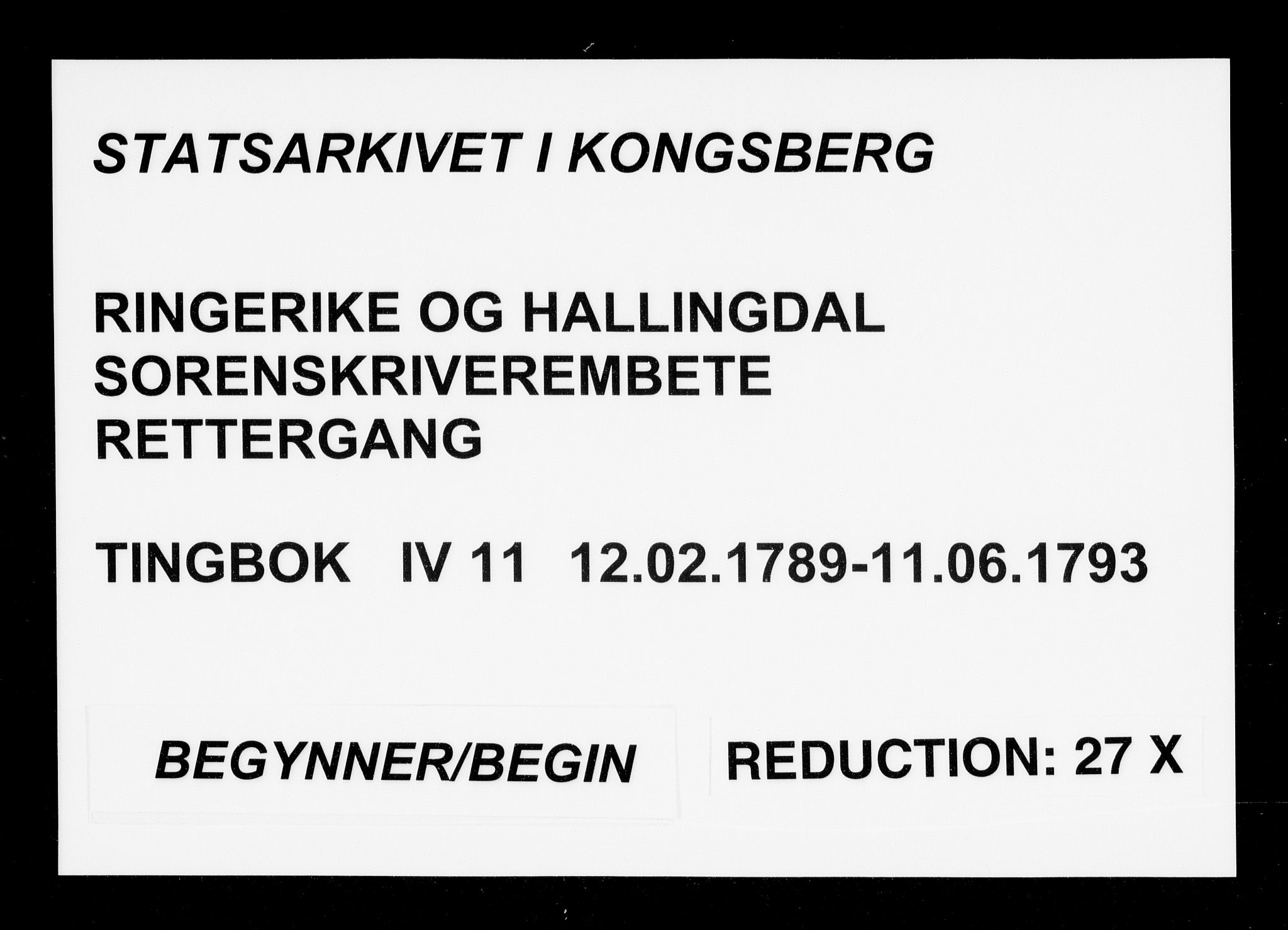 Ringerike og Hallingdal sorenskriveri, AV/SAKO-A-81/F/Fa/Fad/L0011: Tingbok - Hallingdal, 1789-1793