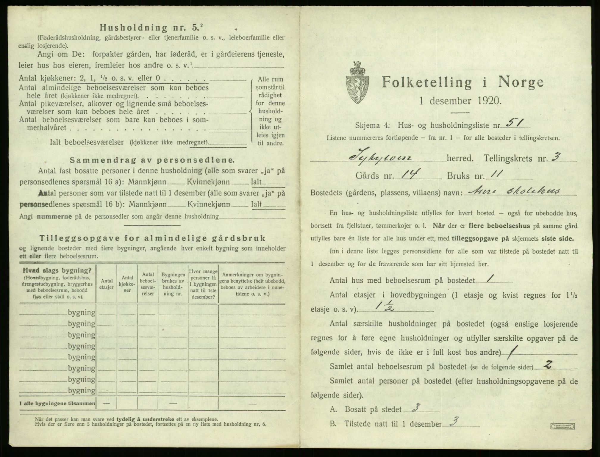 SAT, 1920 census for Sykkylven, 1920, p. 347