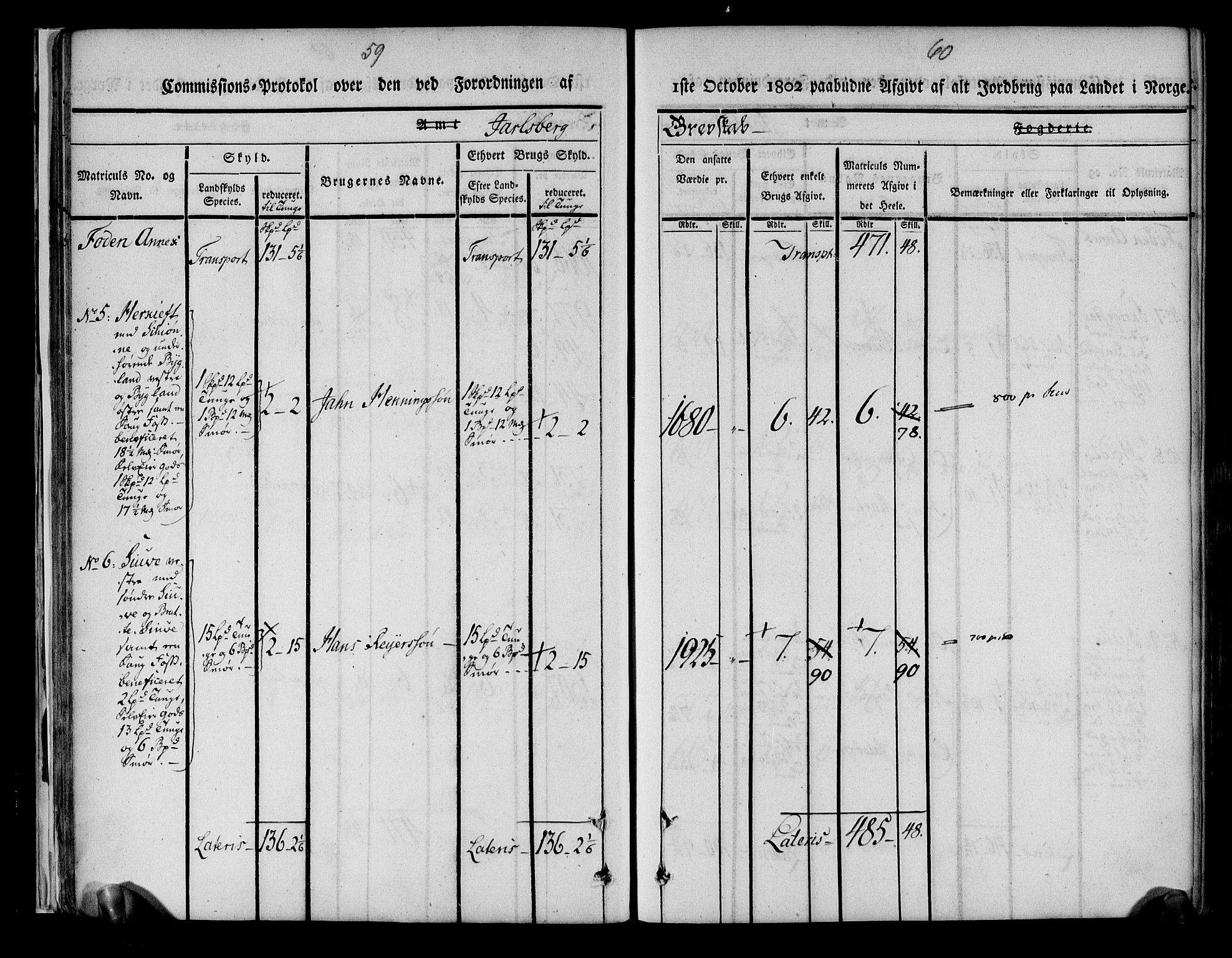 Rentekammeret inntil 1814, Realistisk ordnet avdeling, AV/RA-EA-4070/N/Ne/Nea/L0175: Jarlsberg grevskap. Kommisjonsprotokoll for grevskapets søndre distrikt - Ramnes, Sem, Stokke, Borre, Andebu og Nøtterøy prestegjeld, 1803, p. 31