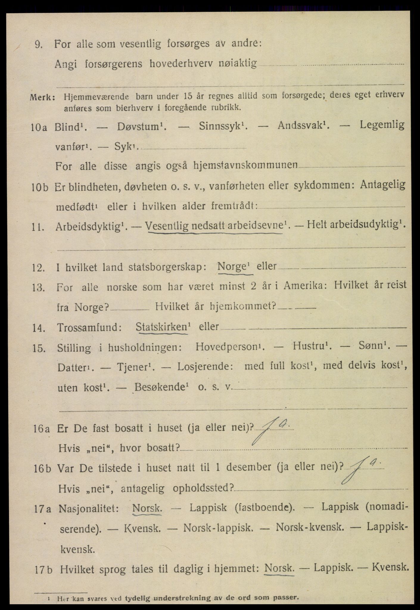 SAT, 1920 census for Åsen, 1920, p. 1895