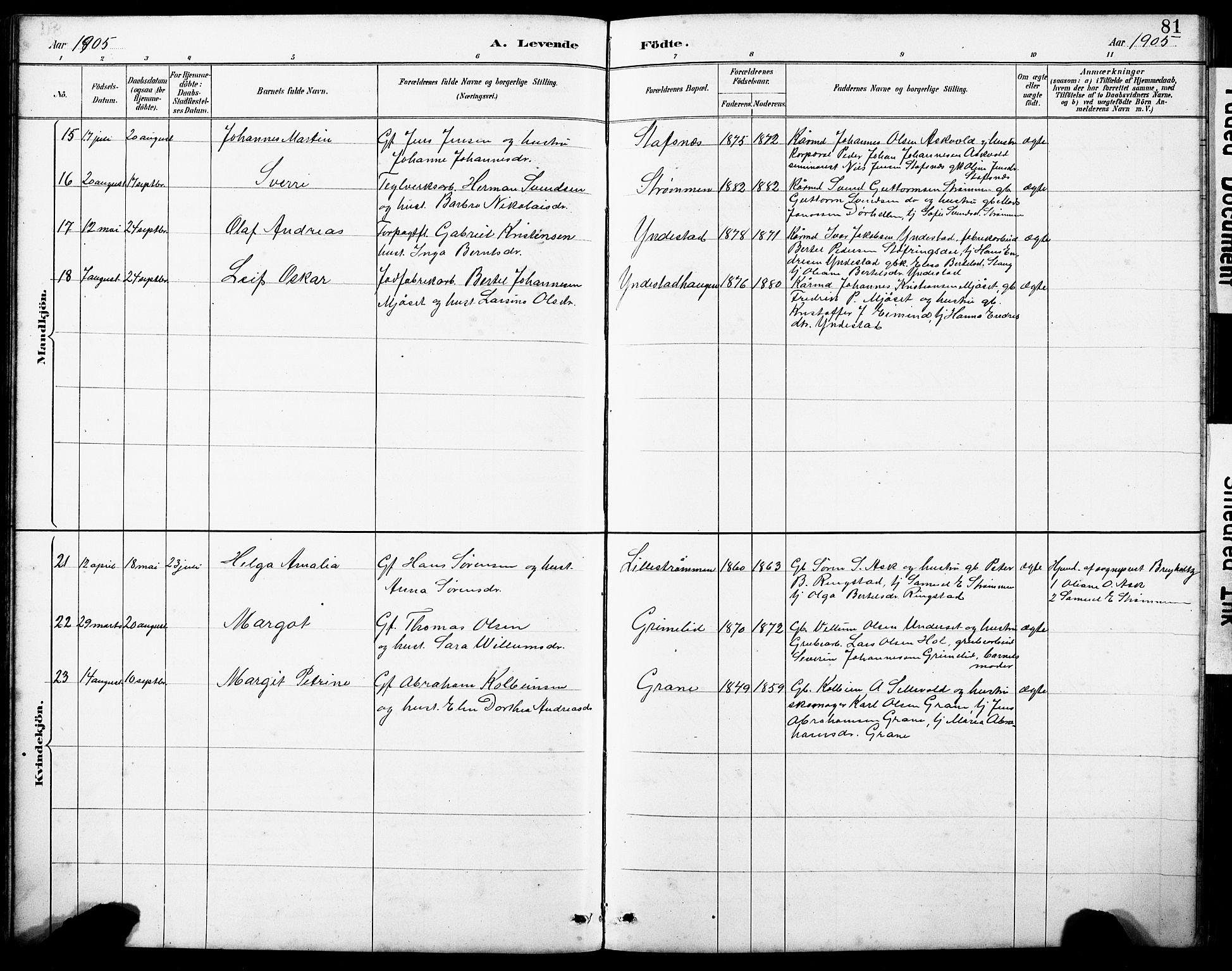 Askvoll sokneprestembete, AV/SAB-A-79501/H/Hab/Haba/L0003: Parish register (copy) no. A 3, 1886-1928, p. 81