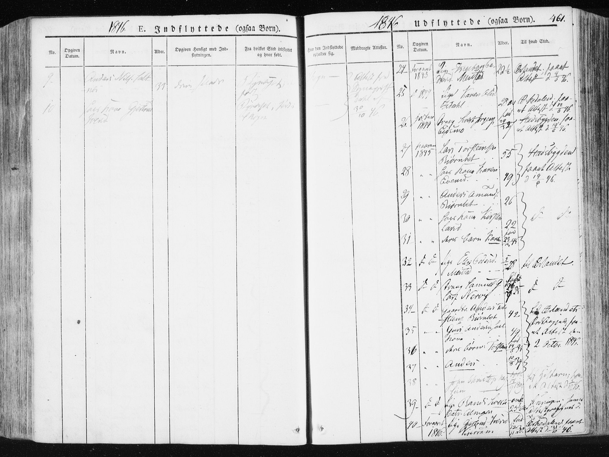 Ministerialprotokoller, klokkerbøker og fødselsregistre - Sør-Trøndelag, SAT/A-1456/665/L0771: Parish register (official) no. 665A06, 1830-1856, p. 461