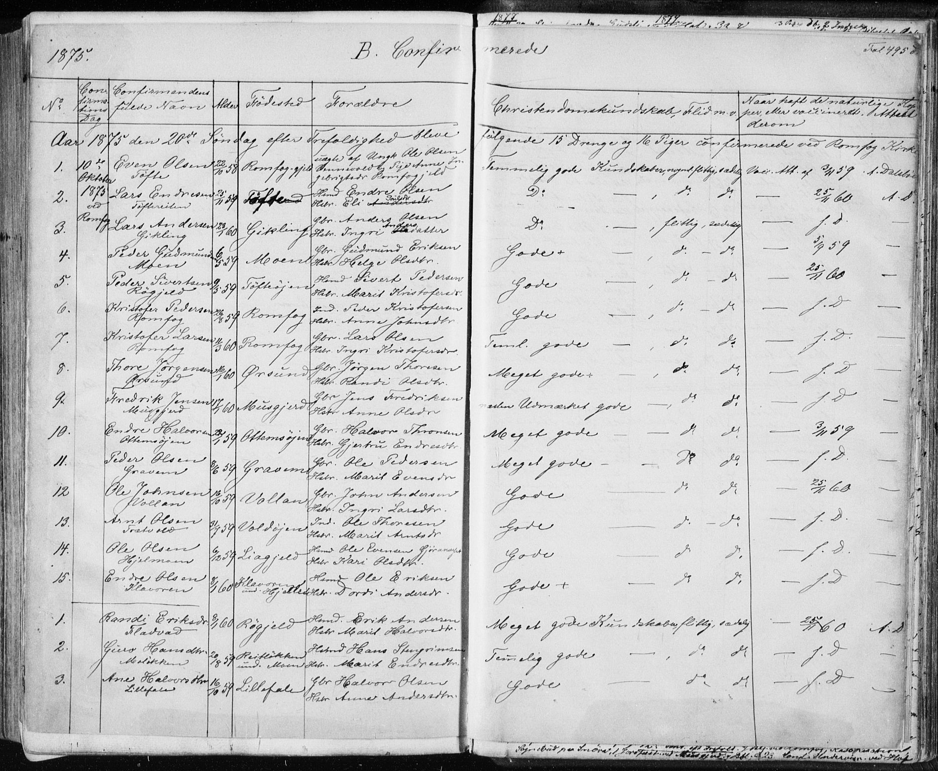 Ministerialprotokoller, klokkerbøker og fødselsregistre - Møre og Romsdal, SAT/A-1454/590/L1013: Parish register (official) no. 590A05, 1847-1877, p. 495d