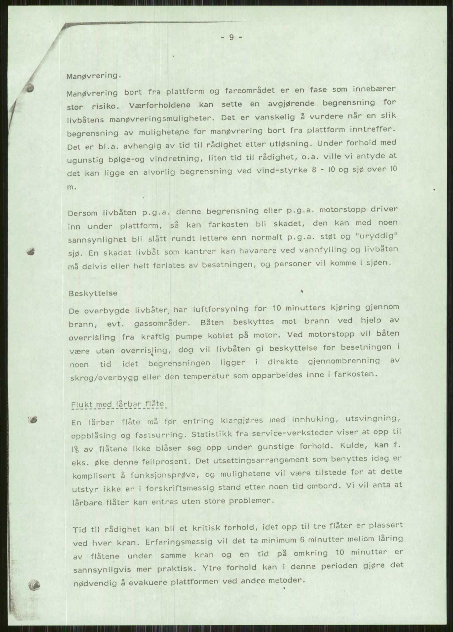 Justisdepartementet, Granskningskommisjonen ved Alexander Kielland-ulykken 27.3.1980, AV/RA-S-1165/D/L0015: L Health and Safety Executive (Doku.liste + L1 av 1)/M Lloyds Register (Doku.liste + M1-M5 av 10)/ N Redningsutstyr (Doku.liste + N1-N43 av 43) , 1980-1981, p. 321