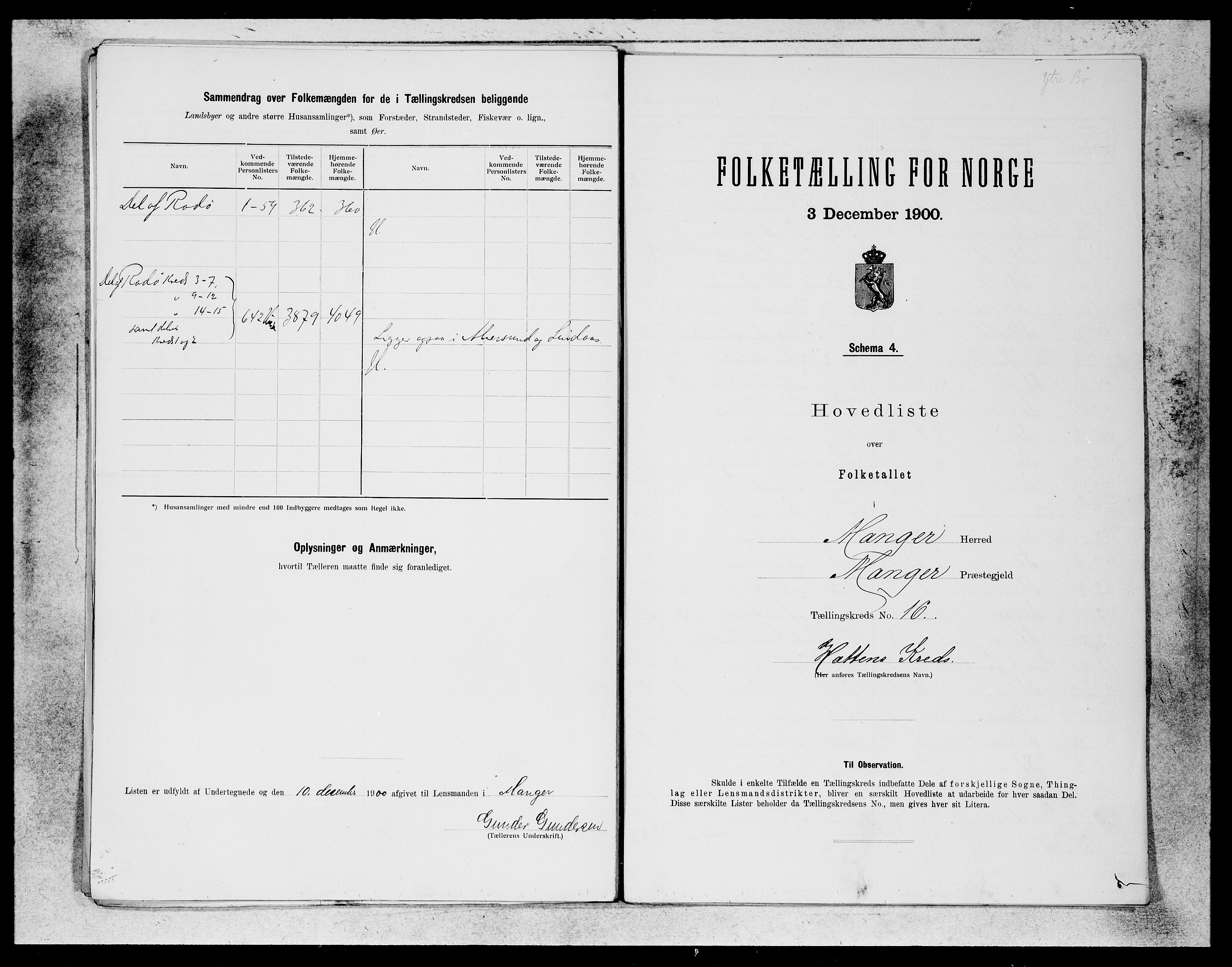 SAB, 1900 census for Manger, 1900, p. 31