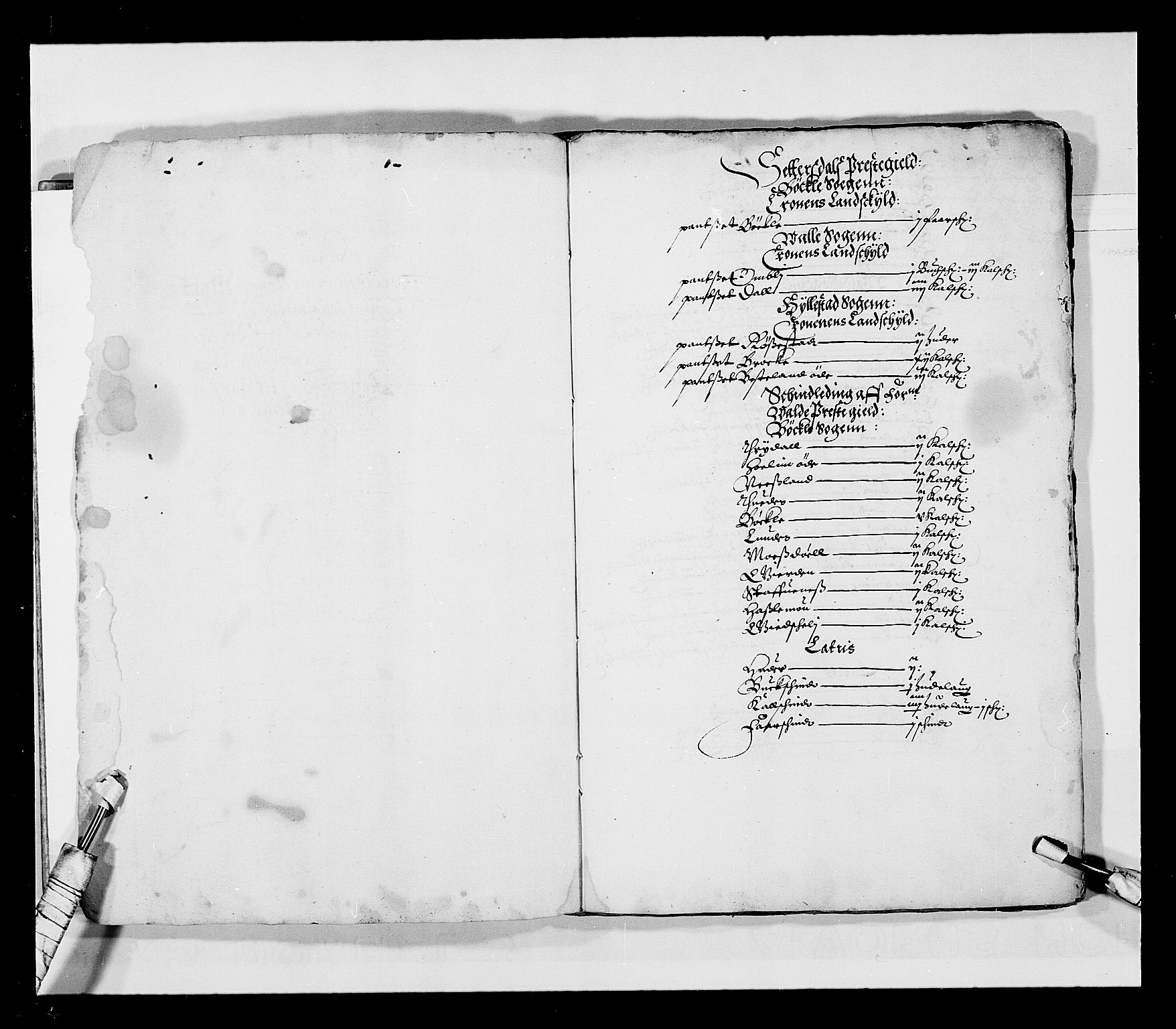 Stattholderembetet 1572-1771, RA/EA-2870/Ek/L0023/0001: Jordebøker 1633-1658: / Jordebøker for Agdesiden len, 1644-1647, p. 2