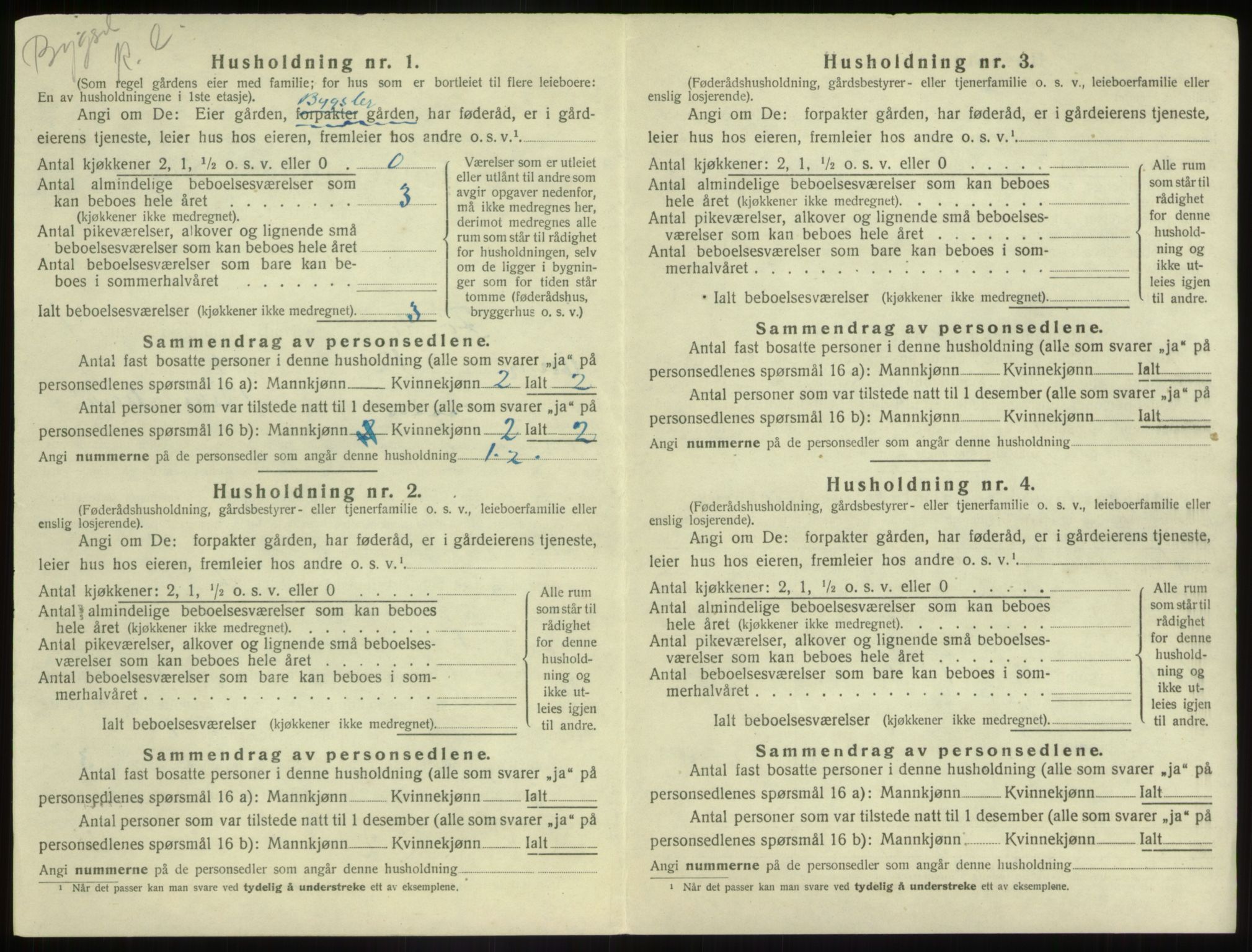 SAB, 1920 census for Førde, 1920, p. 220