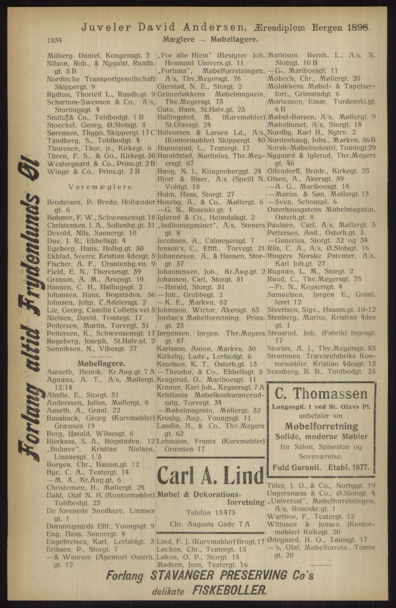 Kristiania/Oslo adressebok, PUBL/-, 1914, p. 1834