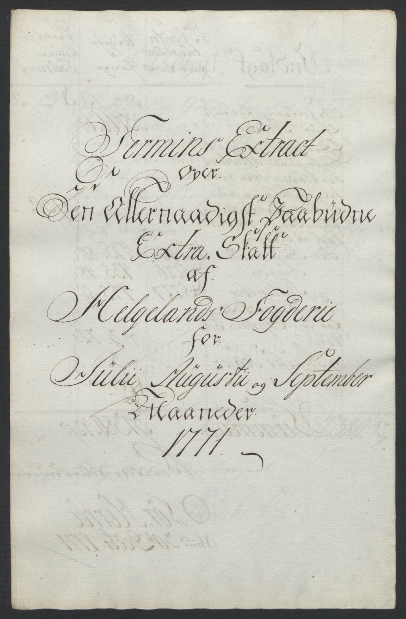 Rentekammeret inntil 1814, Reviderte regnskaper, Fogderegnskap, AV/RA-EA-4092/R65/L4573: Ekstraskatten Helgeland, 1762-1772, p. 335