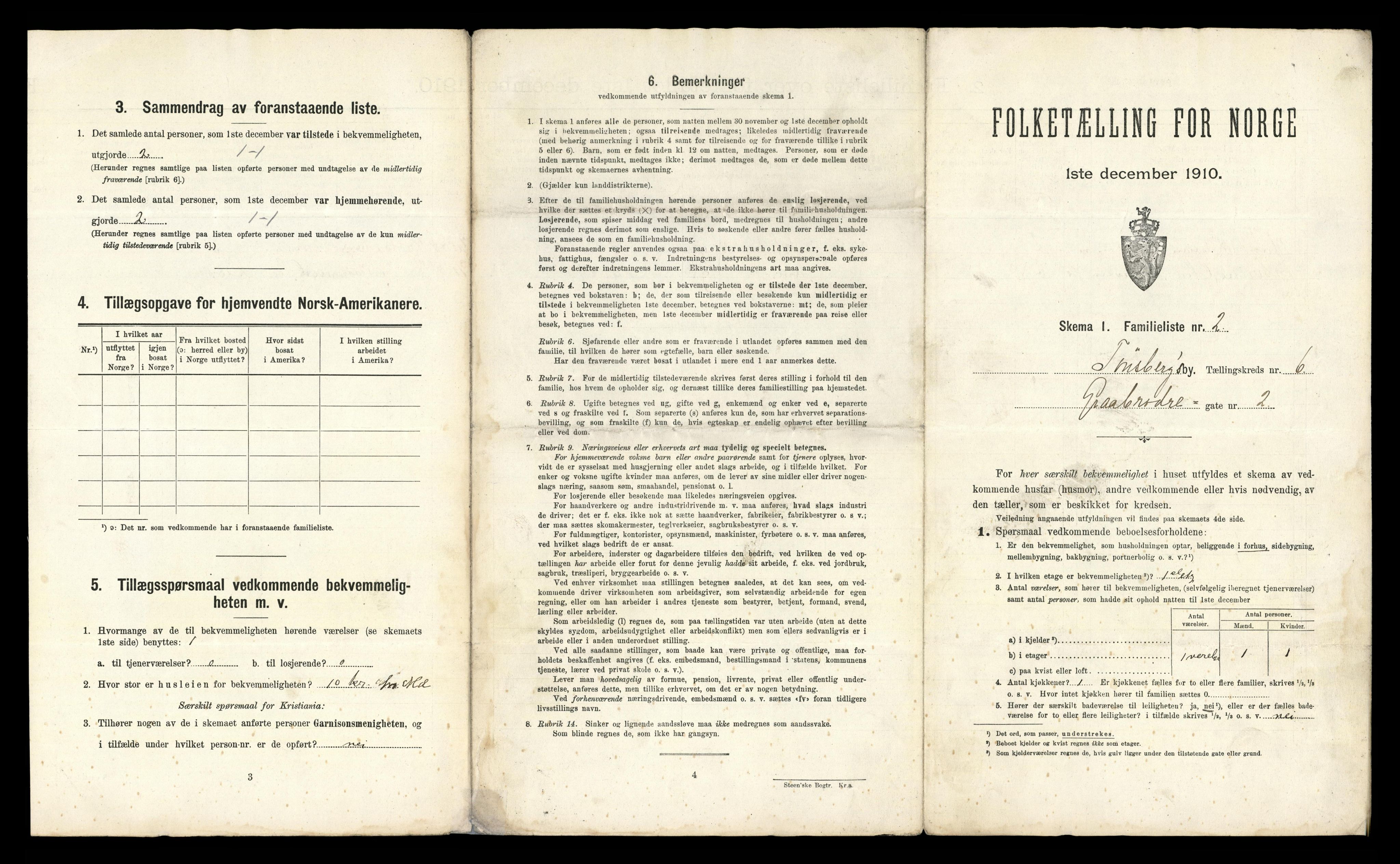 RA, 1910 census for Tønsberg, 1910, p. 2417