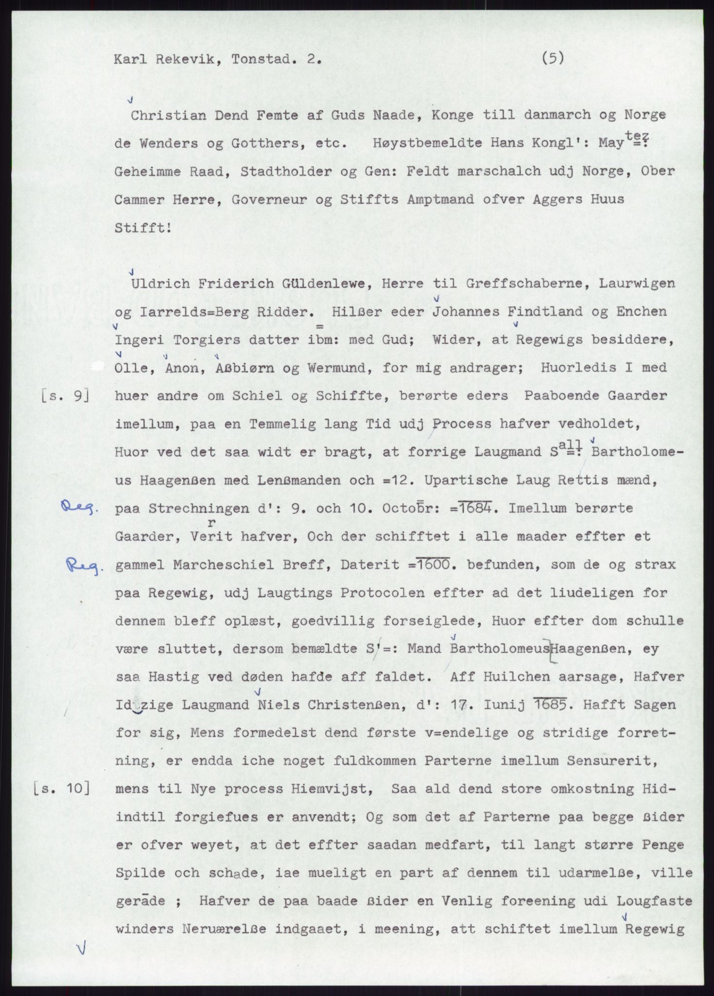 Samlinger til kildeutgivelse, Diplomavskriftsamlingen, AV/RA-EA-4053/H/Ha, p. 2373