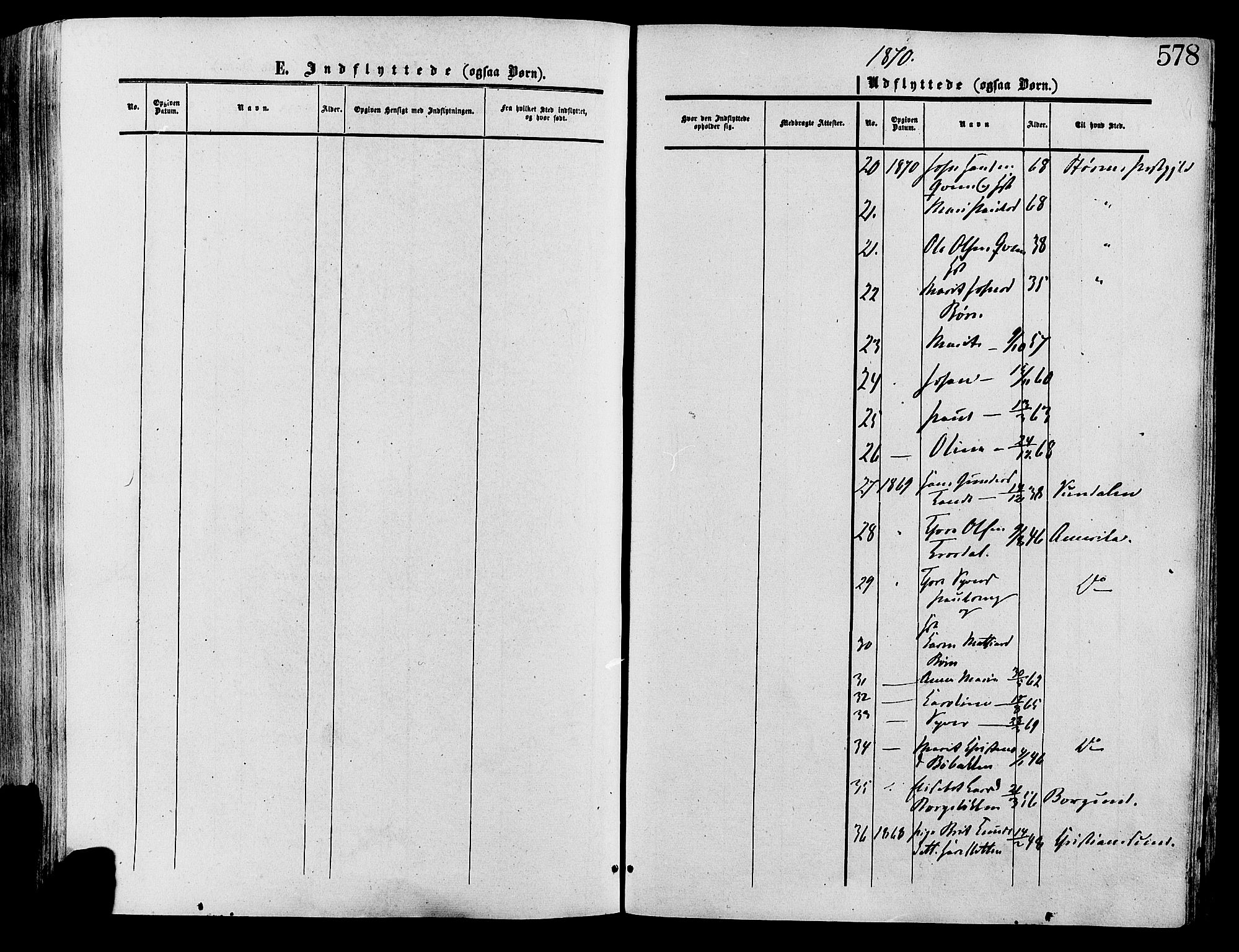 Lesja prestekontor, SAH/PREST-068/H/Ha/Haa/L0008: Parish register (official) no. 8, 1854-1880, p. 578