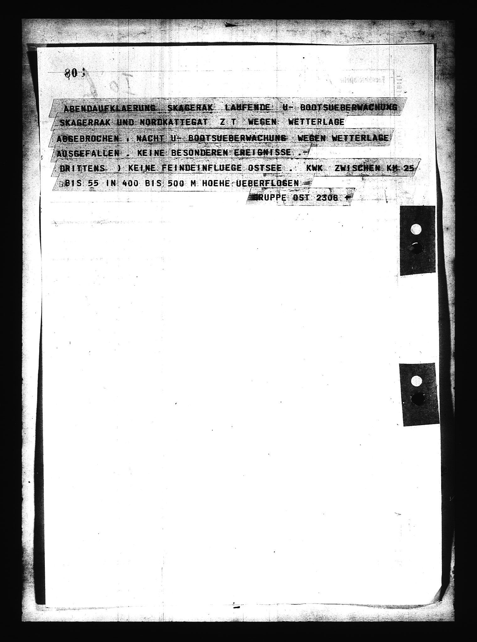 Documents Section, AV/RA-RAFA-2200/V/L0079: Amerikansk mikrofilm "Captured German Documents".
Box No. 718.  FKA jnr. 601/1954., 1940, p. 6