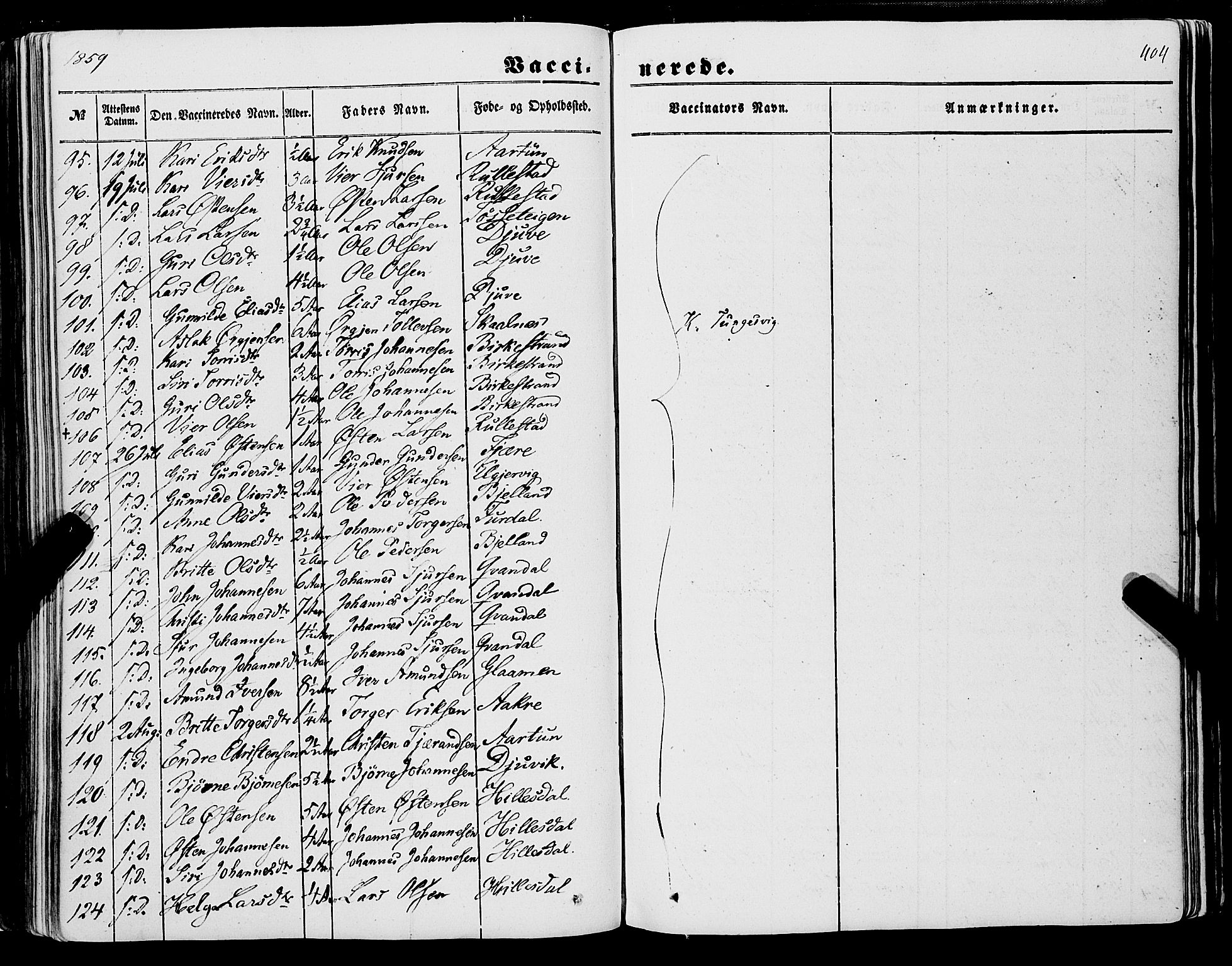 Skånevik sokneprestembete, AV/SAB-A-77801/H/Haa: Parish register (official) no. A 5II, 1848-1869, p. 404