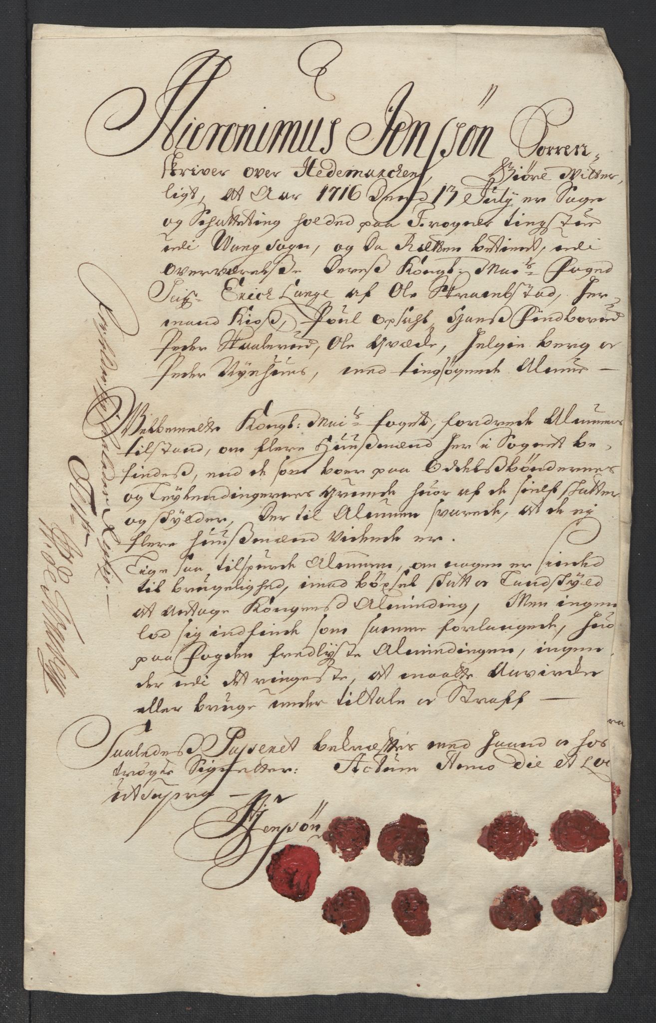 Rentekammeret inntil 1814, Reviderte regnskaper, Fogderegnskap, AV/RA-EA-4092/R16/L1055: Fogderegnskap Hedmark, 1716, p. 156