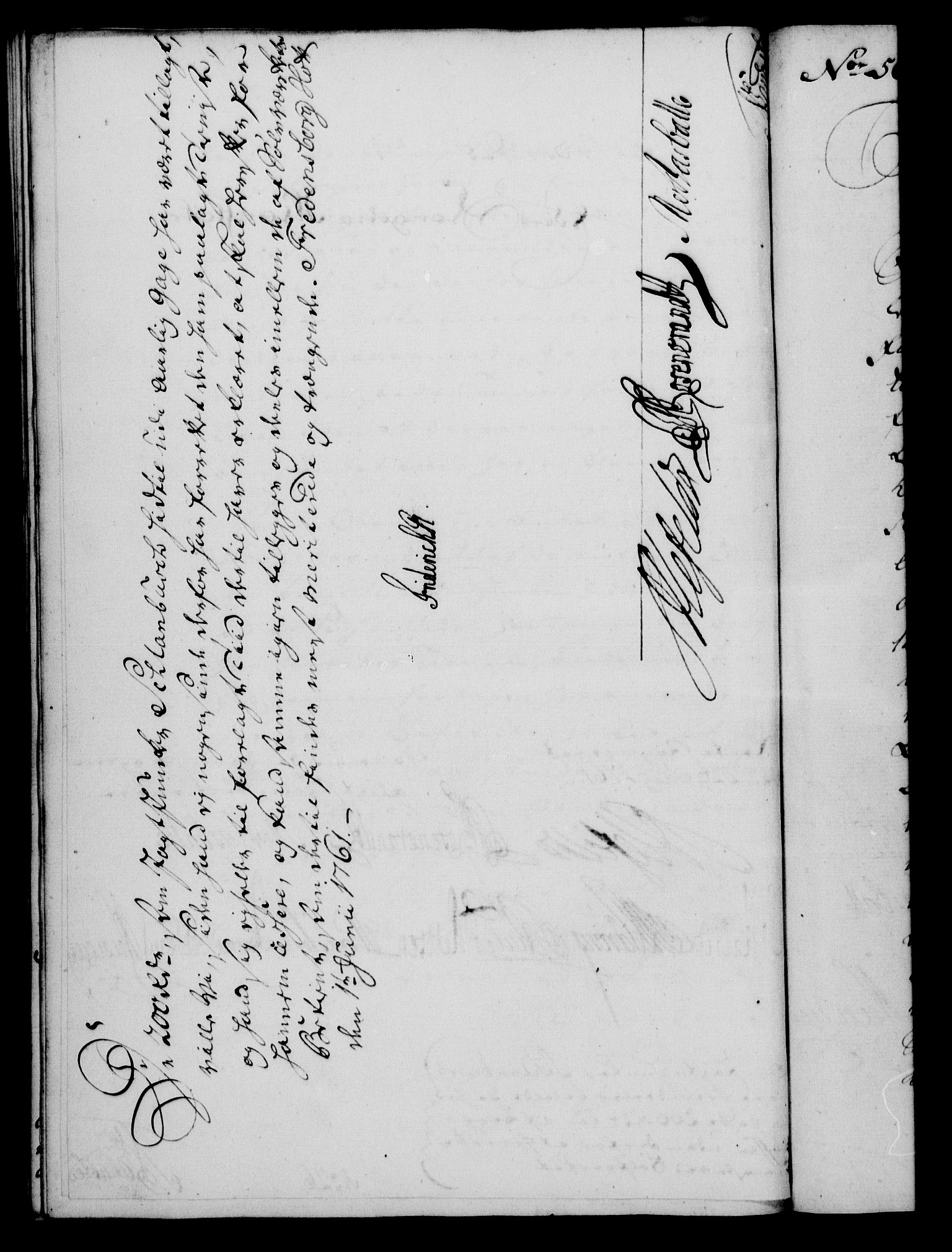 Rentekammeret, Kammerkanselliet, RA/EA-3111/G/Gf/Gfa/L0043: Norsk relasjons- og resolusjonsprotokoll (merket RK 52.43), 1761, p. 224