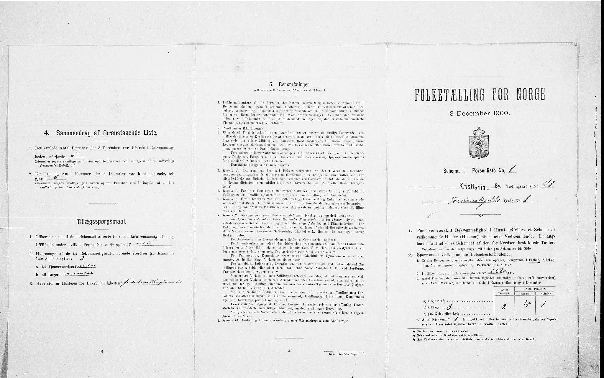 SAO, 1900 census for Kristiania, 1900, p. 102612