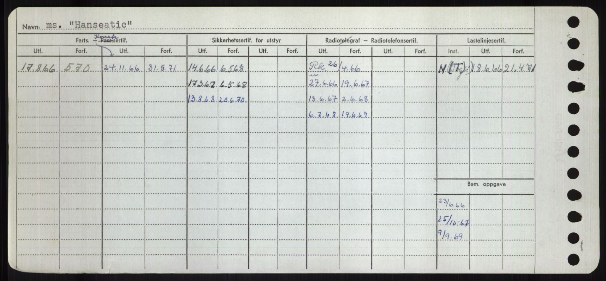 Sjøfartsdirektoratet med forløpere, Skipsmålingen, RA/S-1627/H/Hd/L0014: Fartøy, H-Havl, p. 264