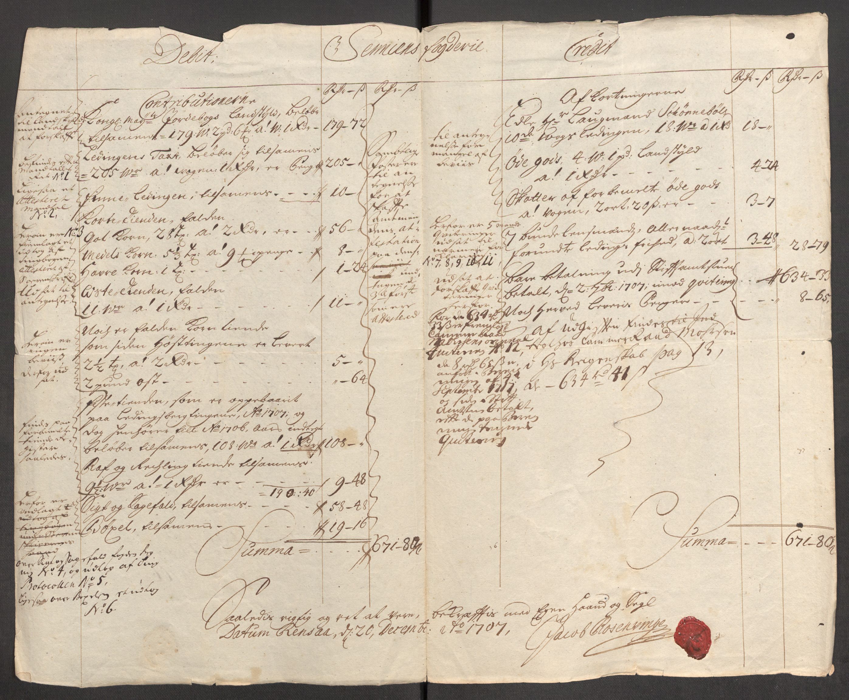 Rentekammeret inntil 1814, Reviderte regnskaper, Fogderegnskap, AV/RA-EA-4092/R68/L4756: Fogderegnskap Senja og Troms, 1705-1707, p. 216