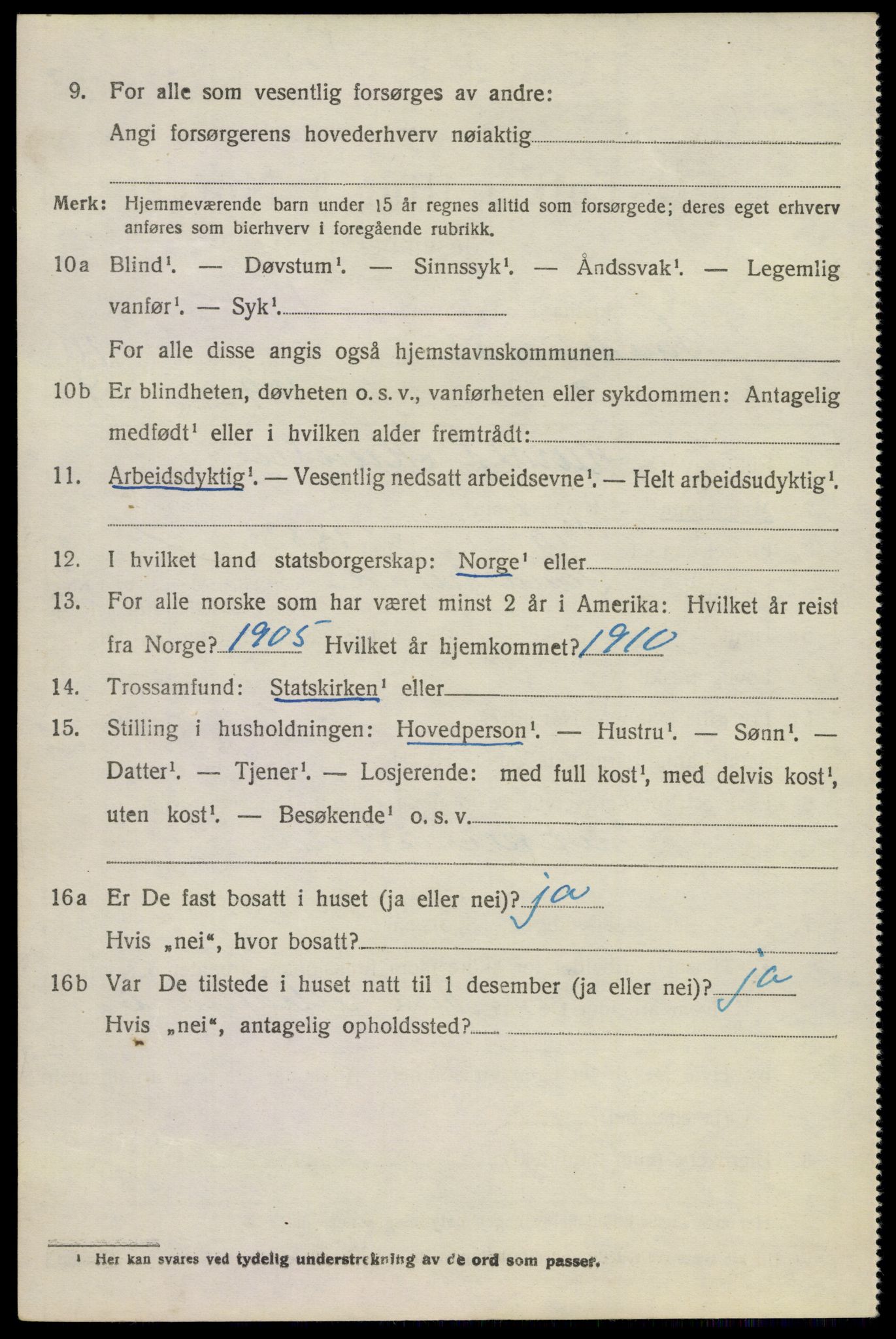 SAKO, 1920 census for Sandeherred, 1920, p. 15271
