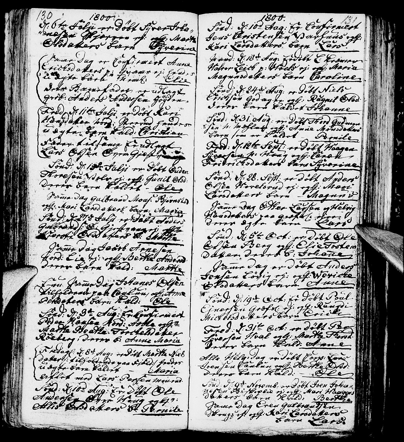 Nes prestekontor, Hedmark, AV/SAH-PREST-020/L/La/L0002: Parish register (copy) no. 2, 1785-1813, p. 130-131