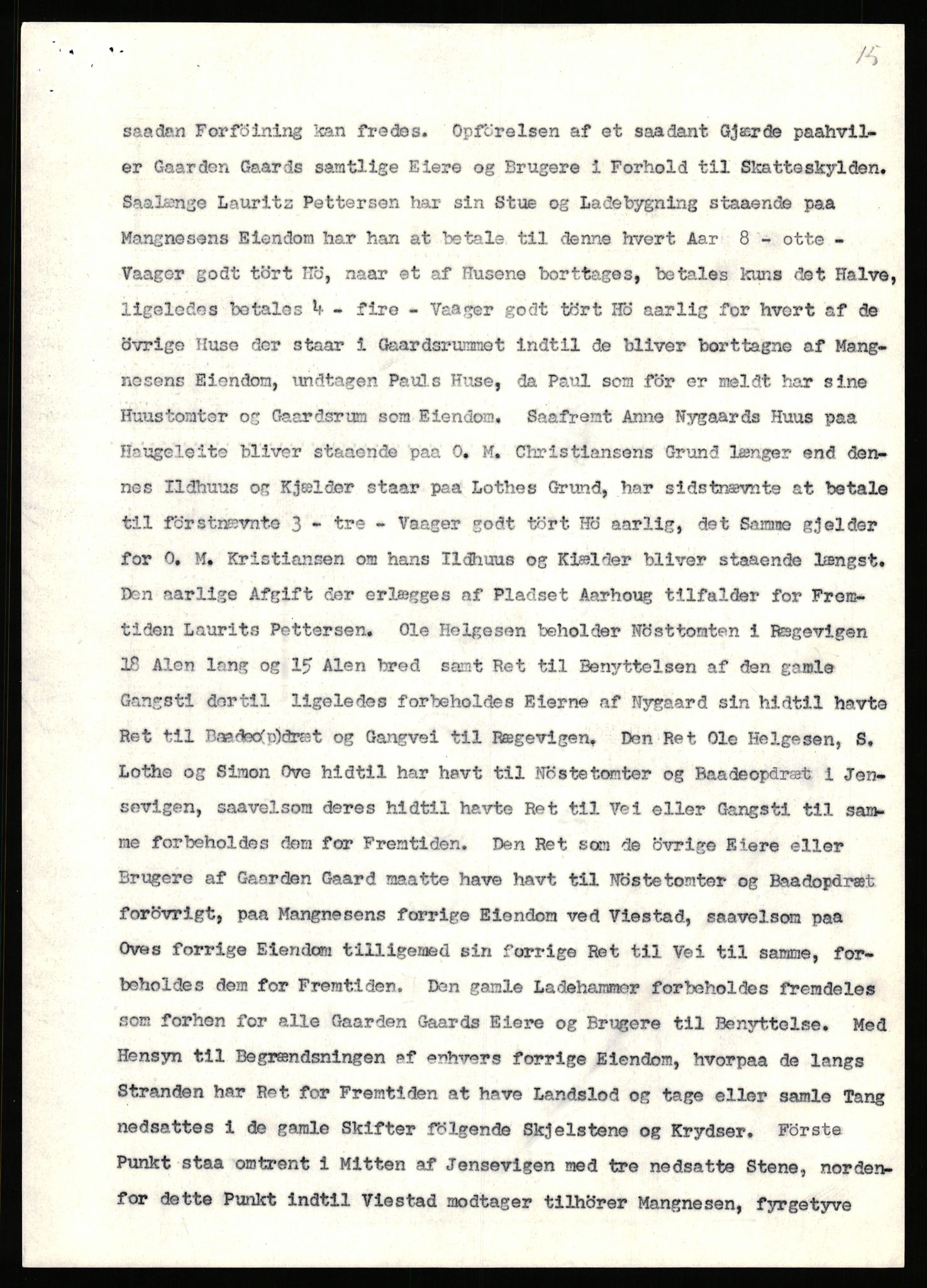 Statsarkivet i Stavanger, AV/SAST-A-101971/03/Y/Yj/L0024: Avskrifter sortert etter gårdsnavn: Fæøen - Garborg, 1750-1930, p. 678