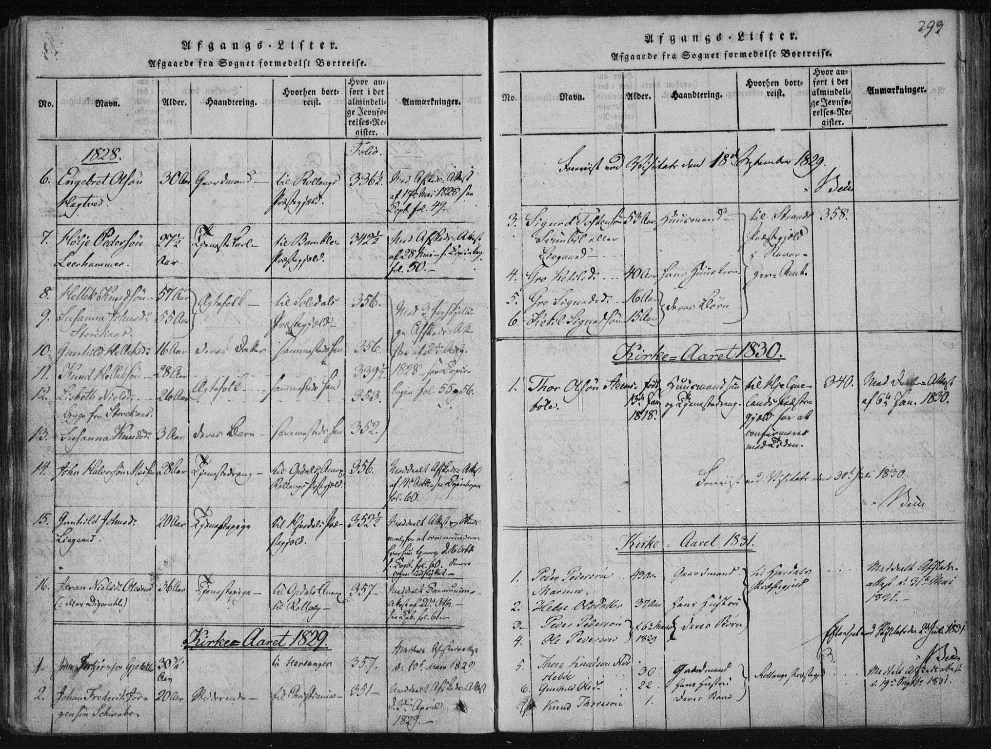 Tinn kirkebøker, SAKO/A-308/F/Fa/L0004: Parish register (official) no. I 4, 1815-1843, p. 292b-293a