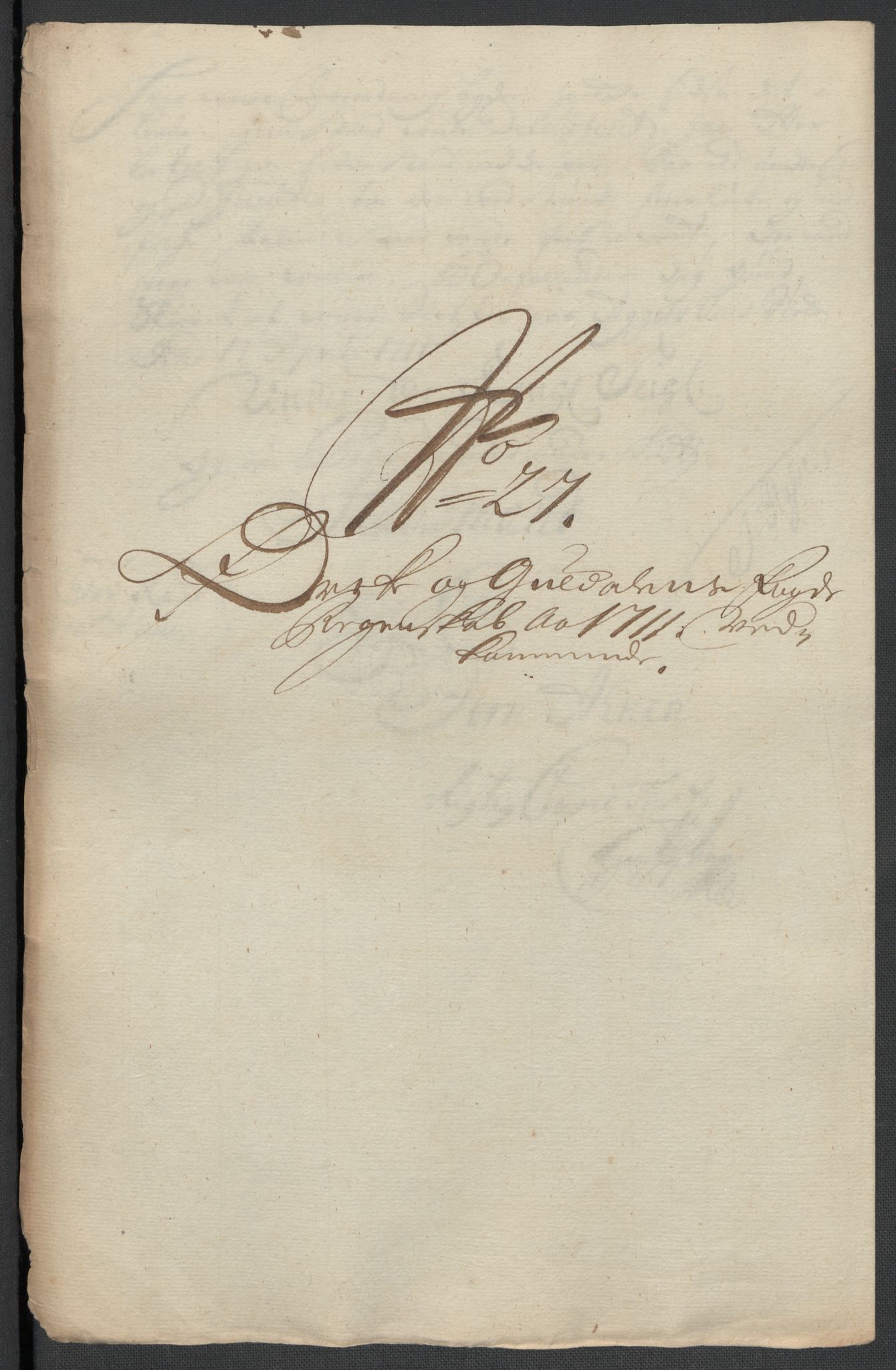 Rentekammeret inntil 1814, Reviderte regnskaper, Fogderegnskap, RA/EA-4092/R60/L3961: Fogderegnskap Orkdal og Gauldal, 1711, p. 159