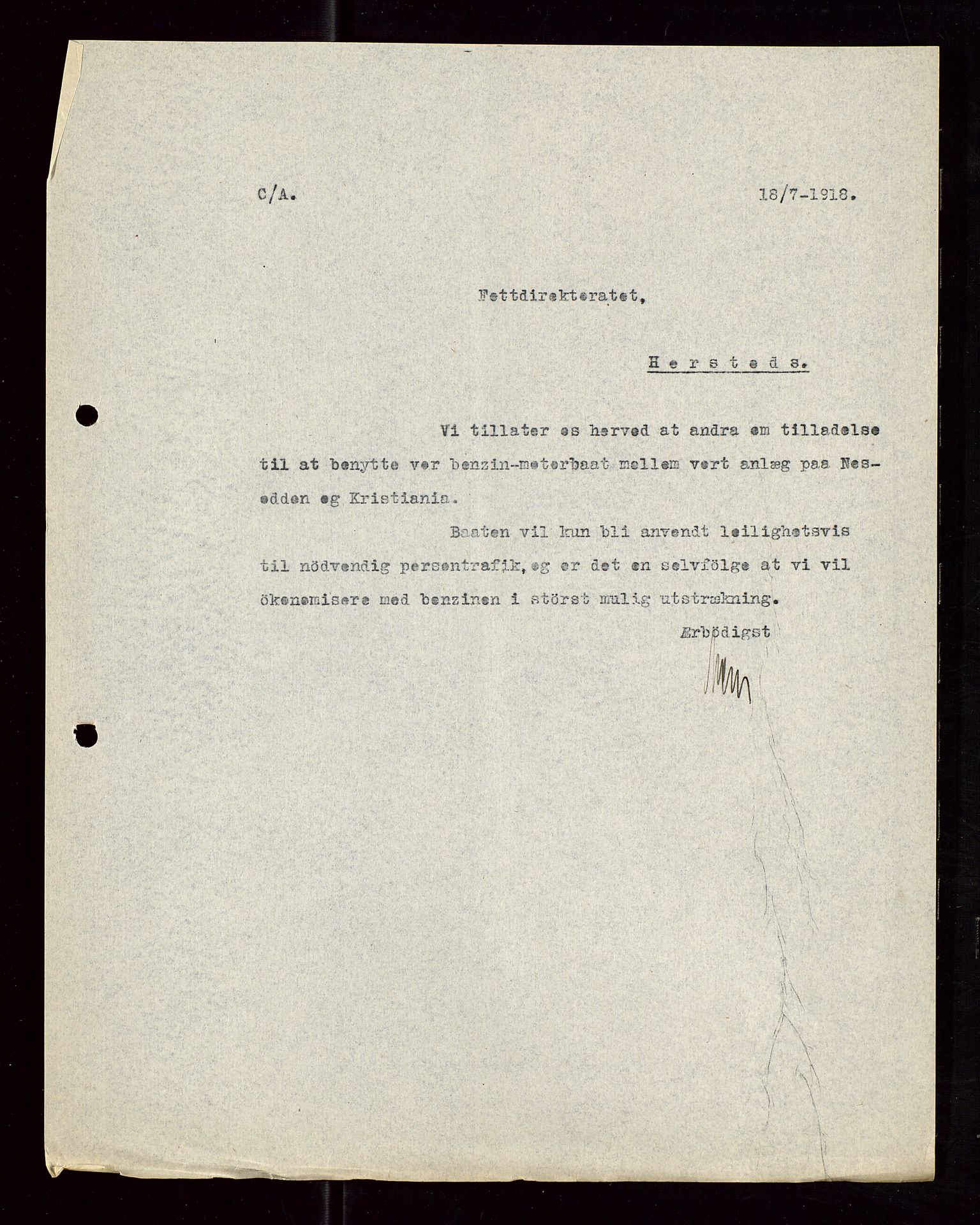 Pa 1521 - A/S Norske Shell, AV/SAST-A-101915/E/Ea/Eaa/L0006: Sjefskorrespondanse, 1918, p. 244