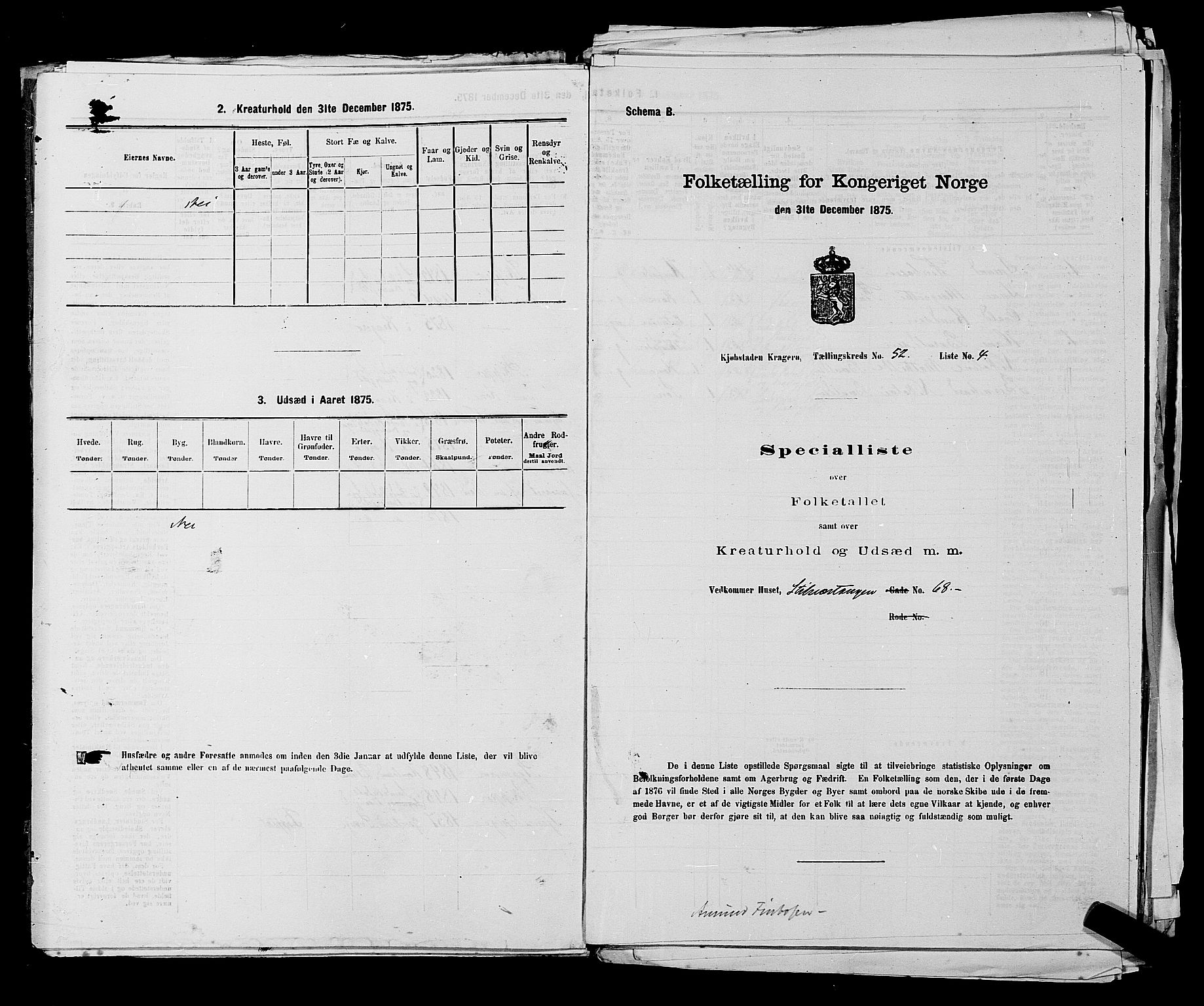 SAKO, 1875 census for 0801P Kragerø, 1875, p. 1149