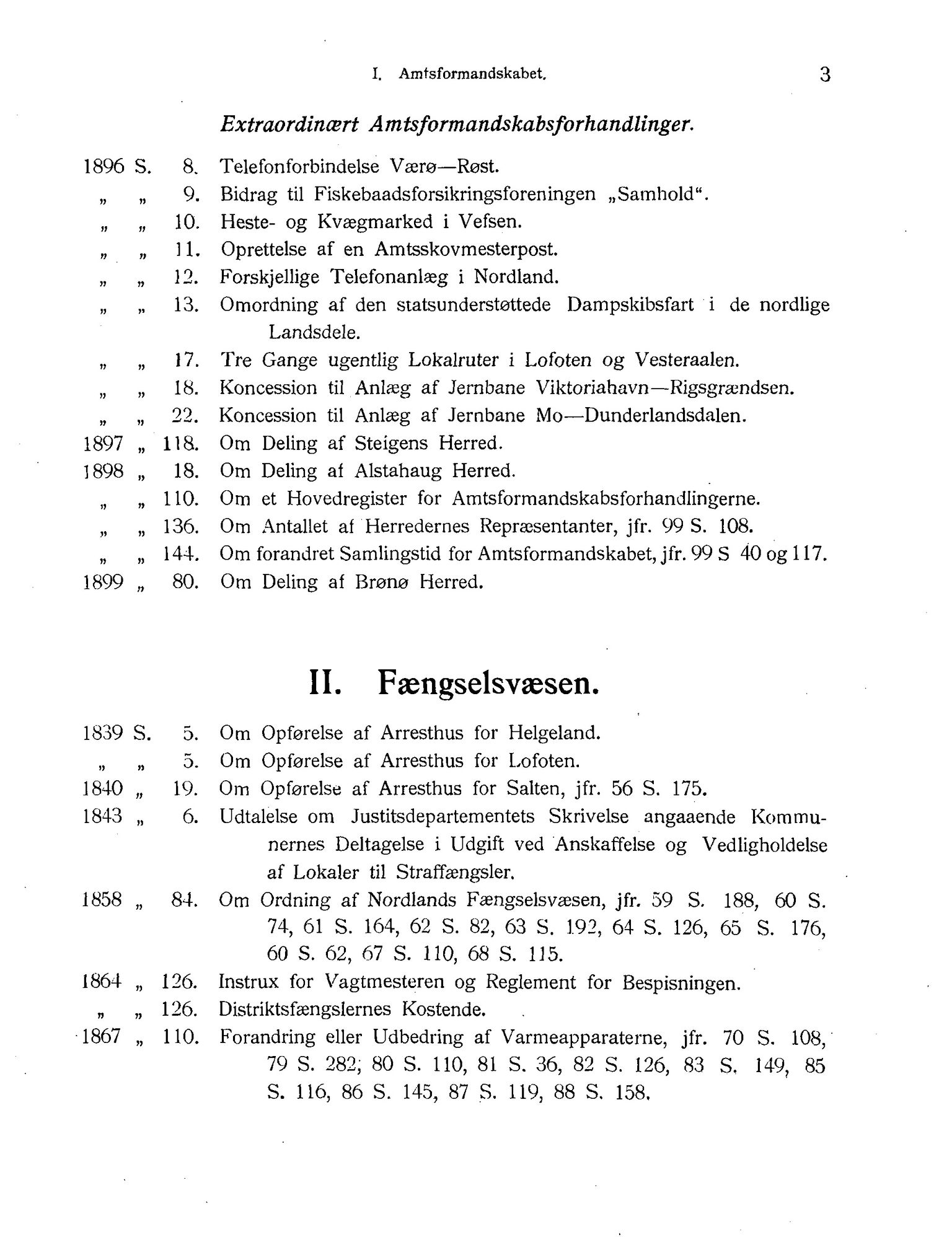 Nordland Fylkeskommune. Fylkestinget, AIN/NFK-17/176/A/Ac/L0001: Fylkestingsforhandlinger 1838-1899, 1838-1899, p. 3