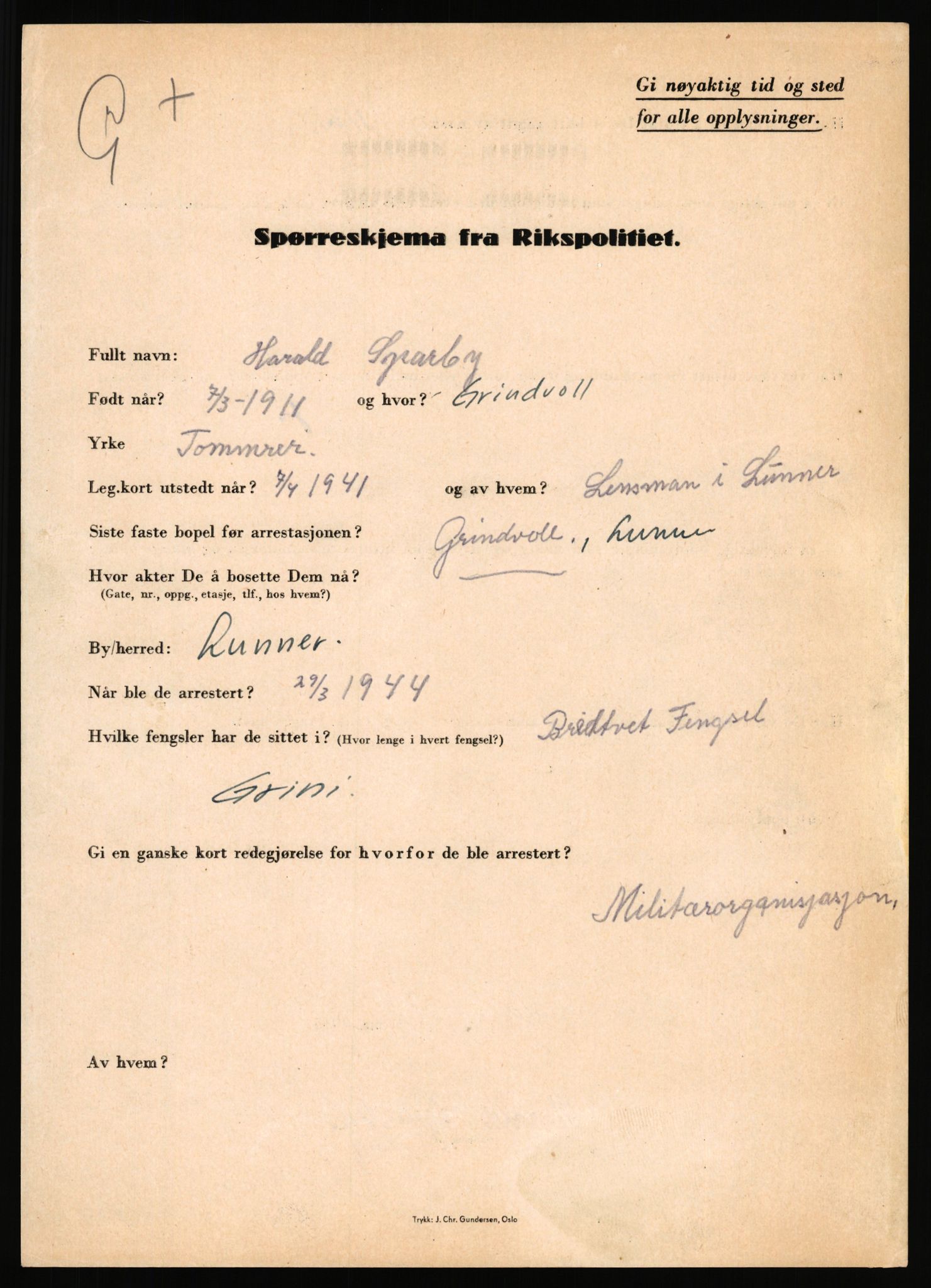 Rikspolitisjefen, AV/RA-S-1560/L/L0015: Scharff, Carlo Max - Stephensen, Gudrun, 1940-1945, p. 965