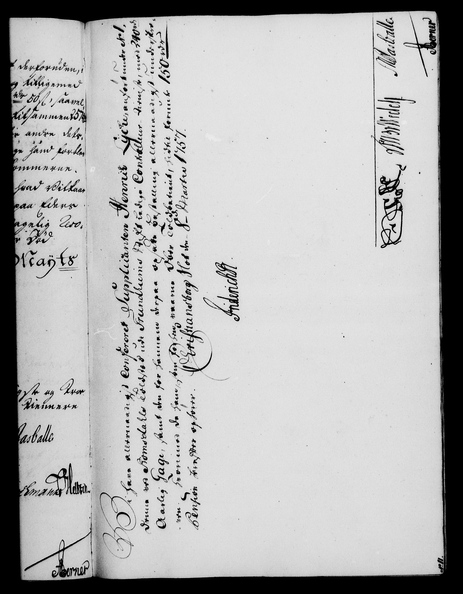 Rentekammeret, Kammerkanselliet, AV/RA-EA-3111/G/Gf/Gfa/L0039: Norsk relasjons- og resolusjonsprotokoll (merket RK 52.39), 1757, p. 172