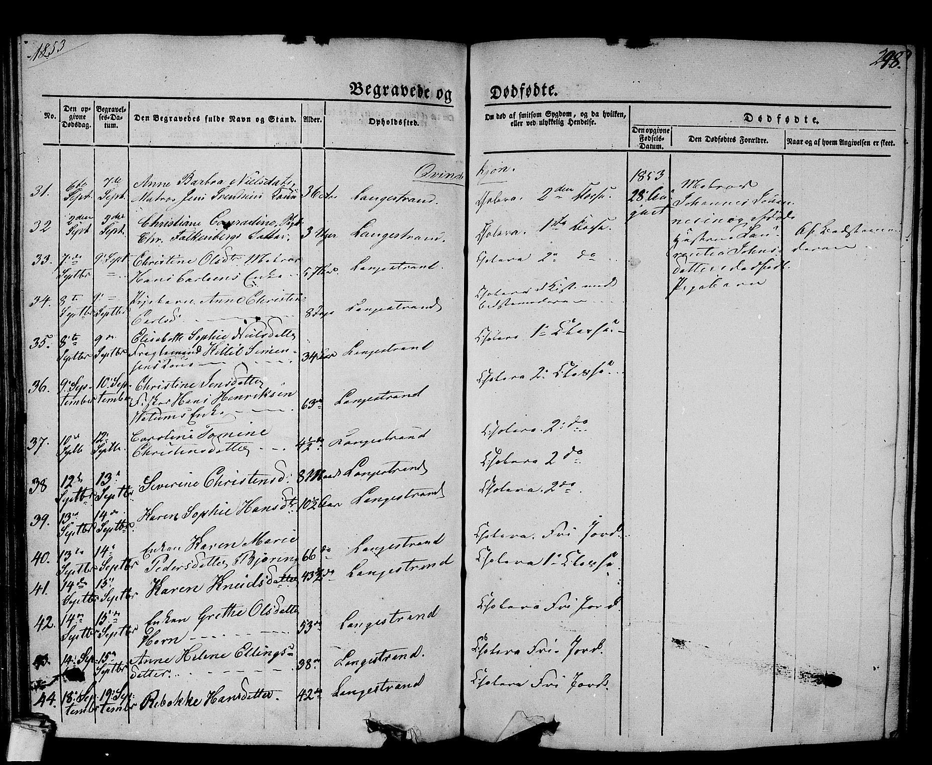 Larvik kirkebøker, AV/SAKO-A-352/G/Gb/L0002: Parish register (copy) no. II 2, 1843-1866, p. 298