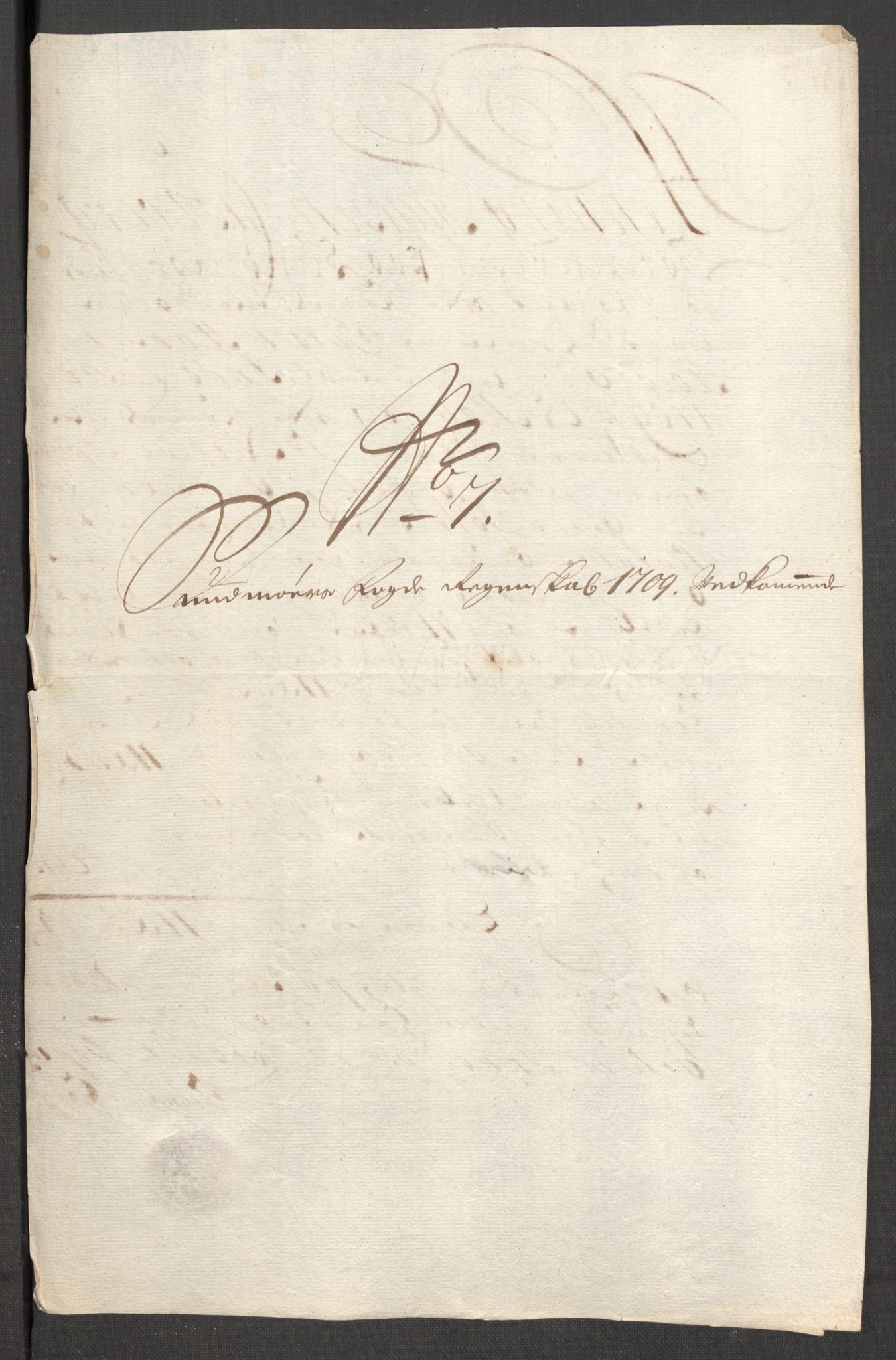 Rentekammeret inntil 1814, Reviderte regnskaper, Fogderegnskap, AV/RA-EA-4092/R54/L3562: Fogderegnskap Sunnmøre, 1708-1709, p. 351