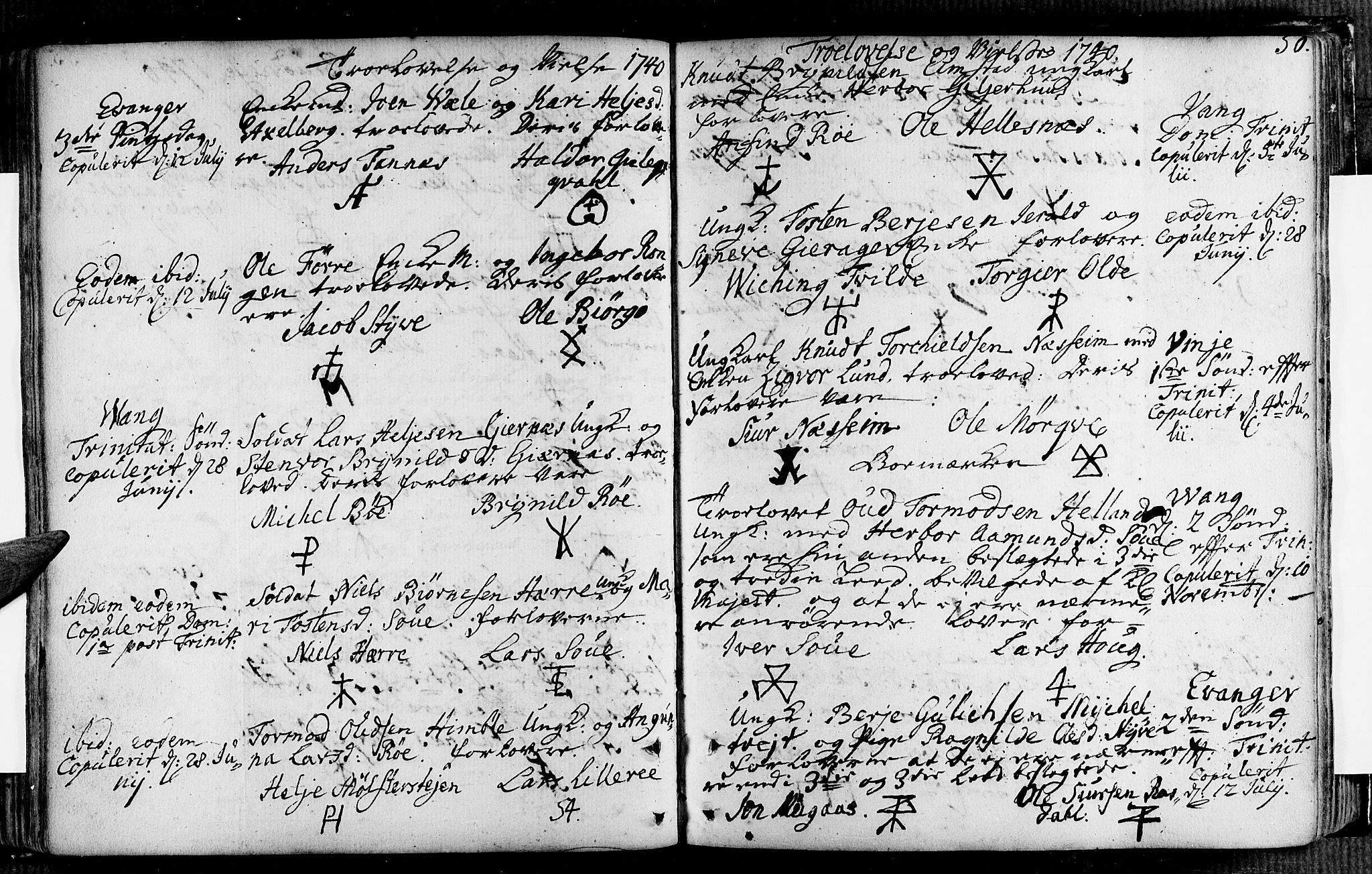 Voss sokneprestembete, AV/SAB-A-79001/H/Haa: Parish register (official) no. A 7, 1731-1773, p. 56