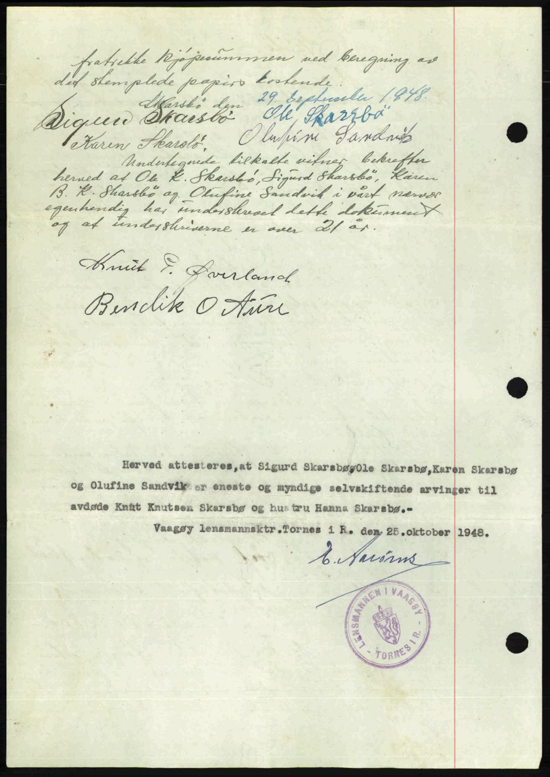 Romsdal sorenskriveri, AV/SAT-A-4149/1/2/2C: Mortgage book no. A27, 1948-1948, Diary no: : 2753/1948