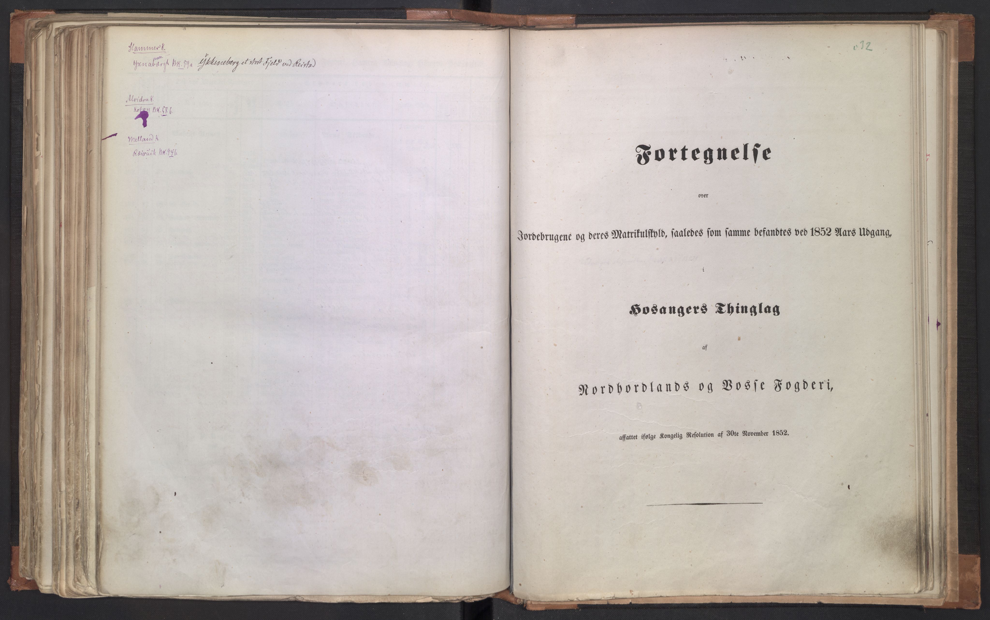 Rygh, AV/RA-PA-0034/F/Fb/L0011: Matrikkelen for 1838 - Søndre Bergenhus amt (Hordaaland fylke), 1838